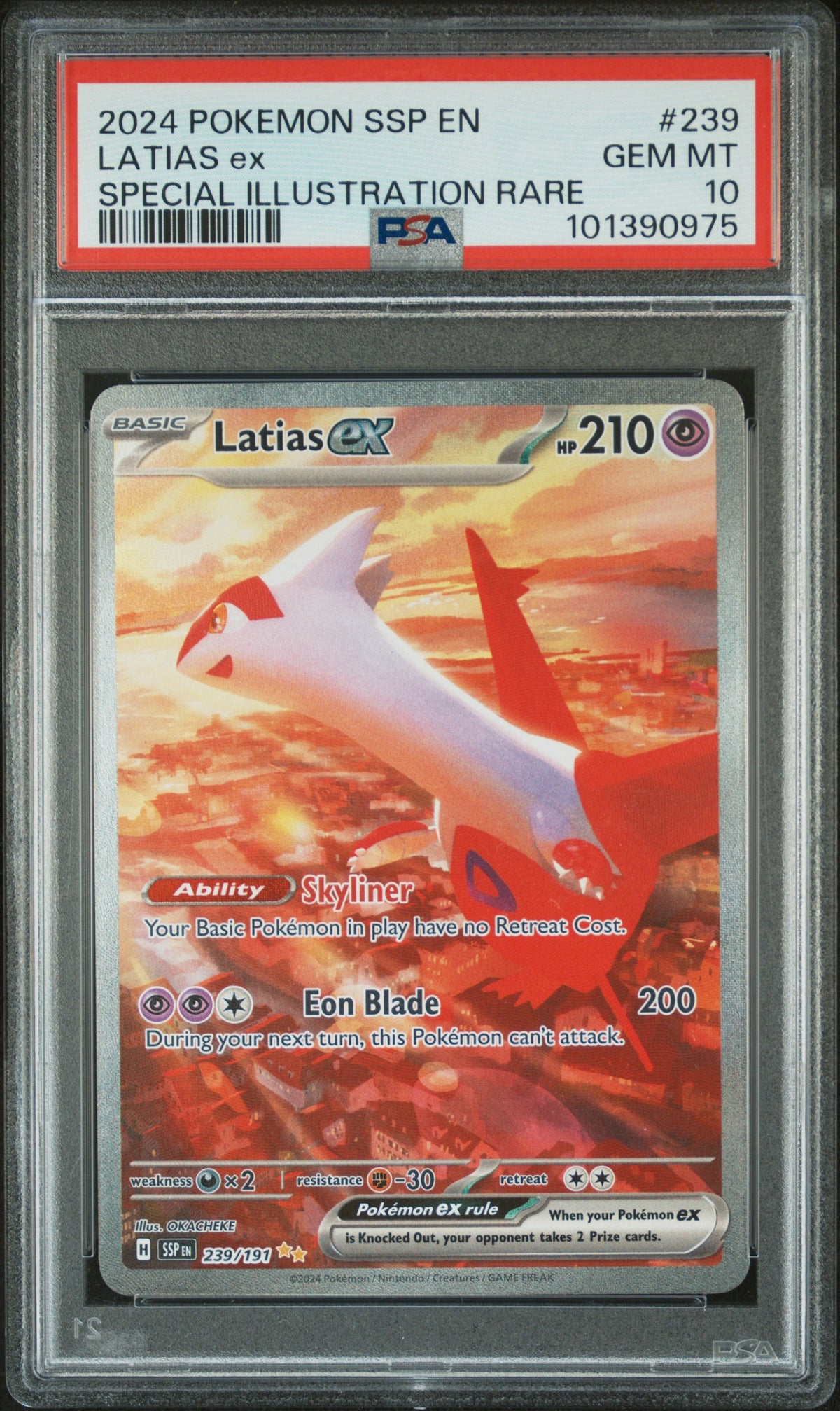 PSA10- latias ex -#239 (0975)