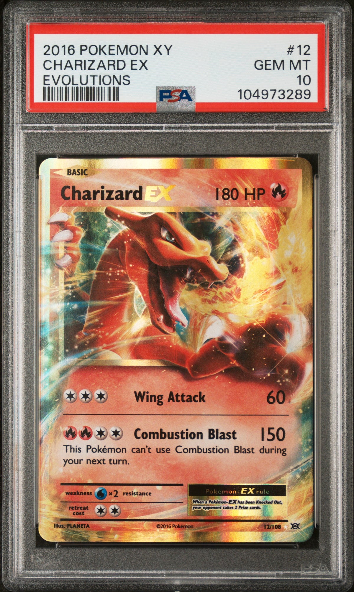 PSA10- charizard ex -#12
