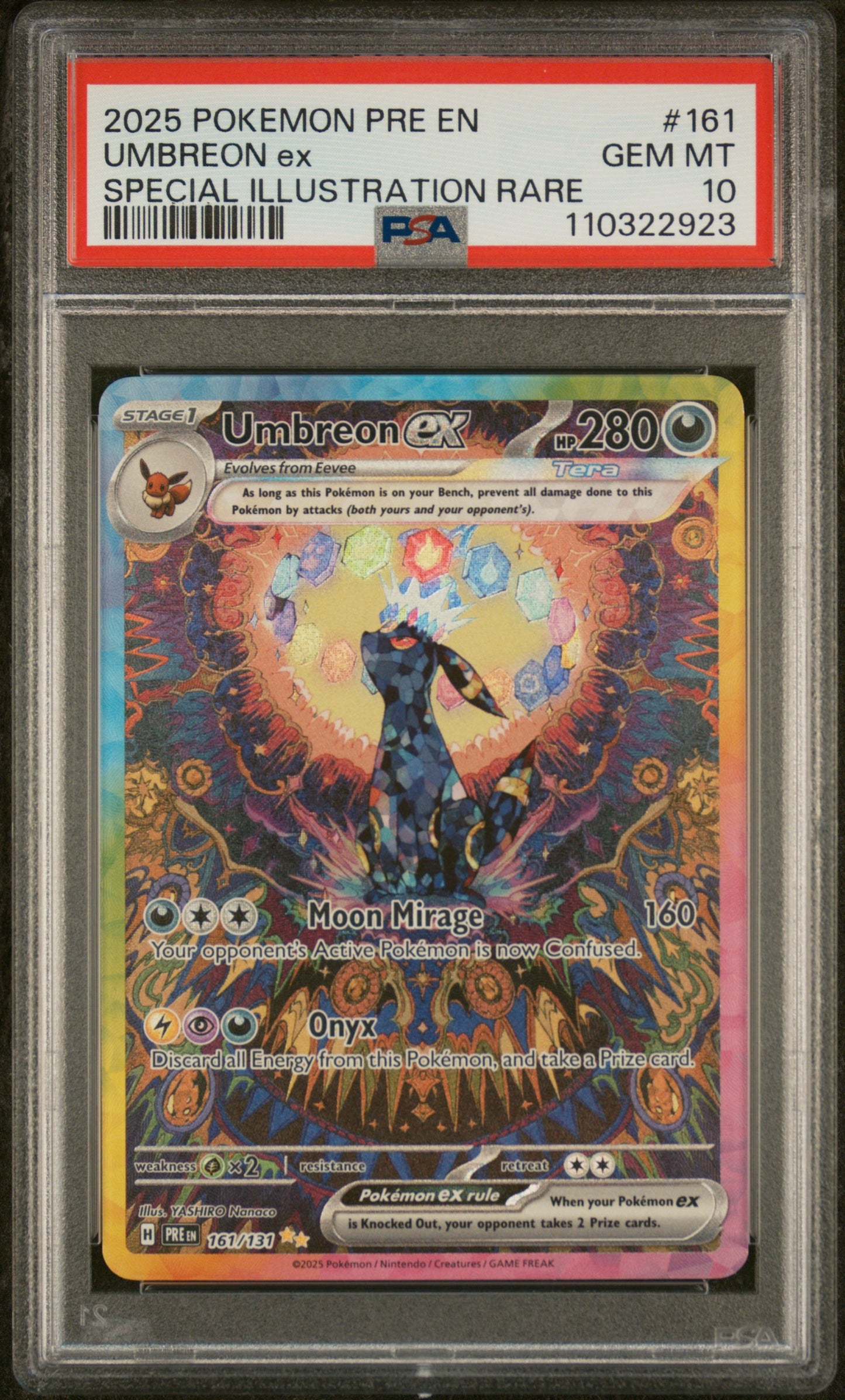 PSA10- umbreon ex -#161