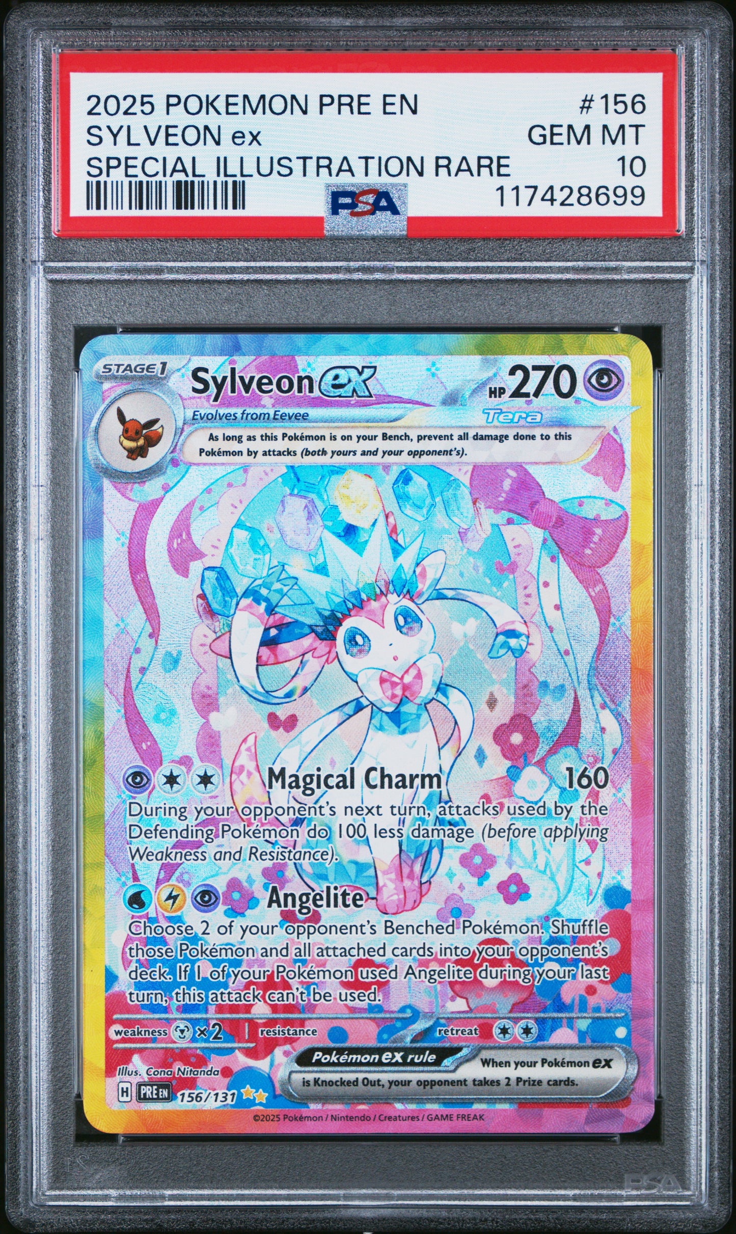 PSA10- sylveon ex -#156