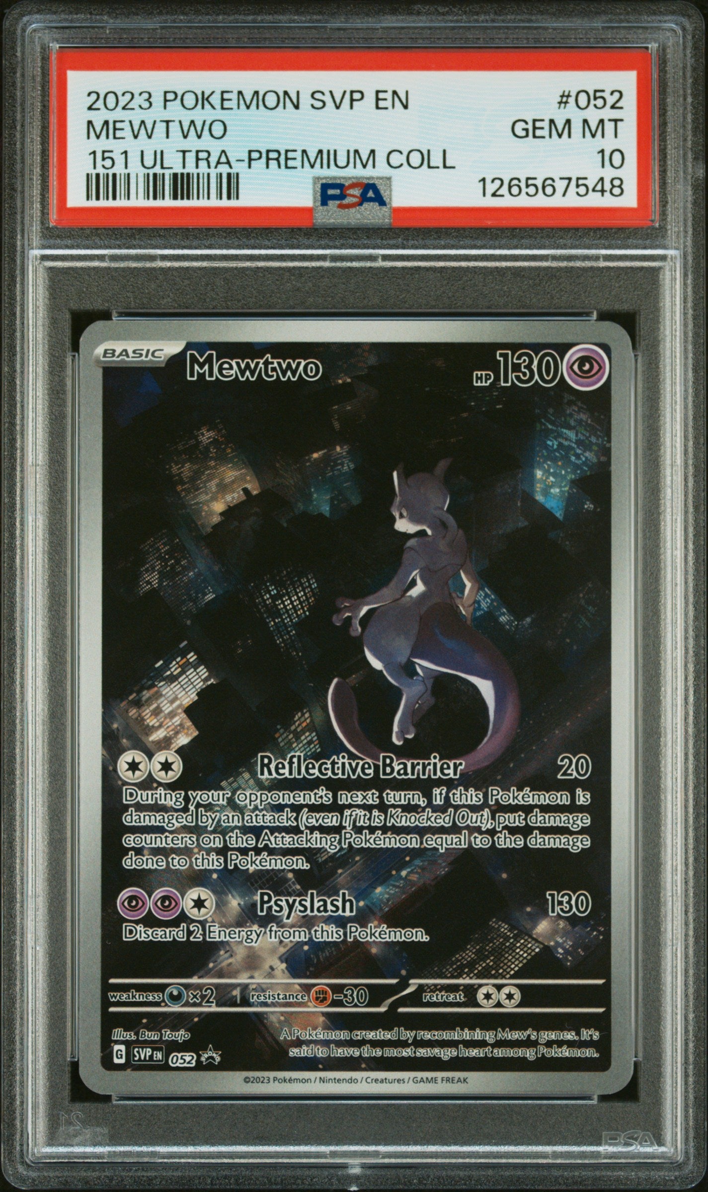 PSA10- mewtwo -#052