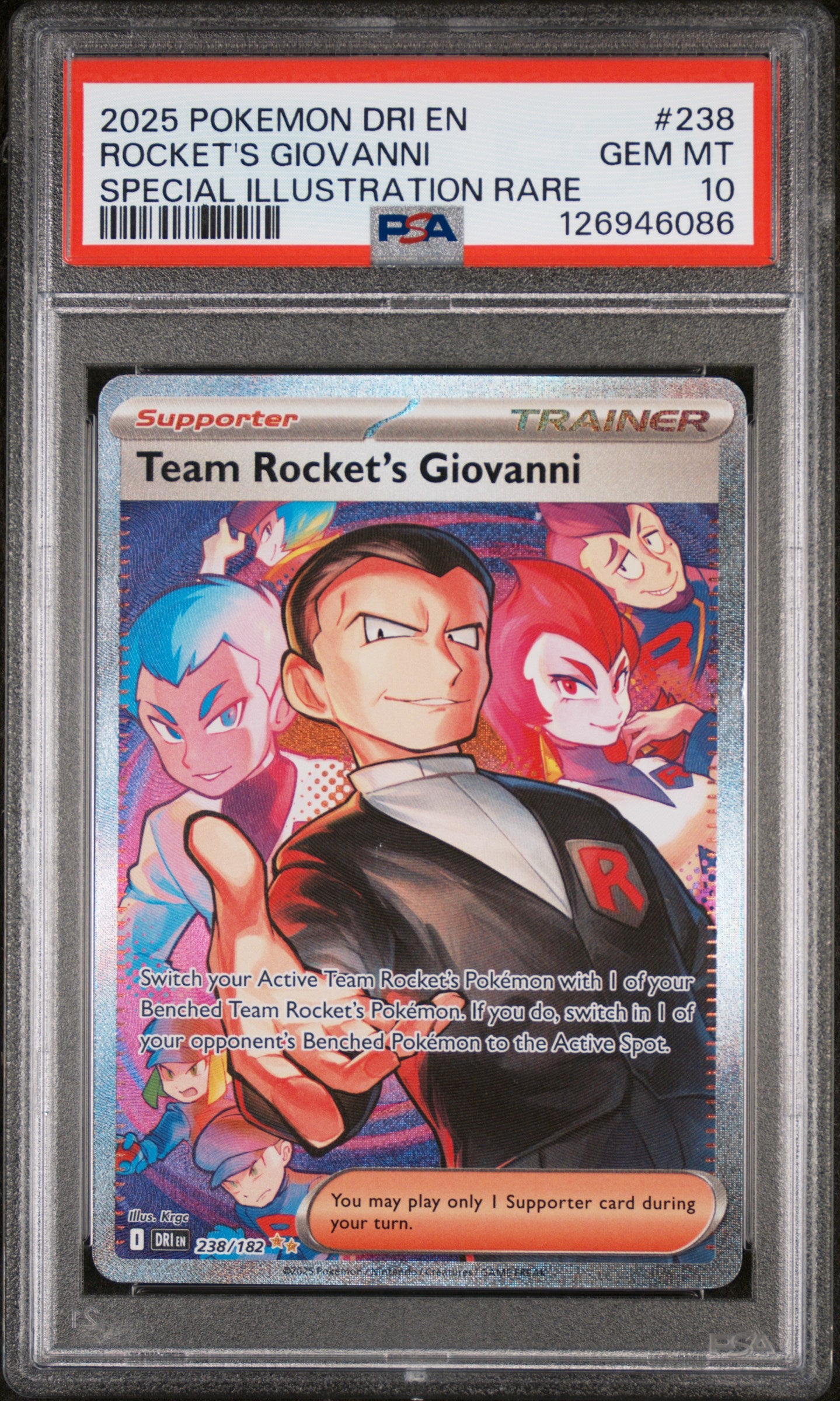 PSA10- team rocket's giovanni -#238