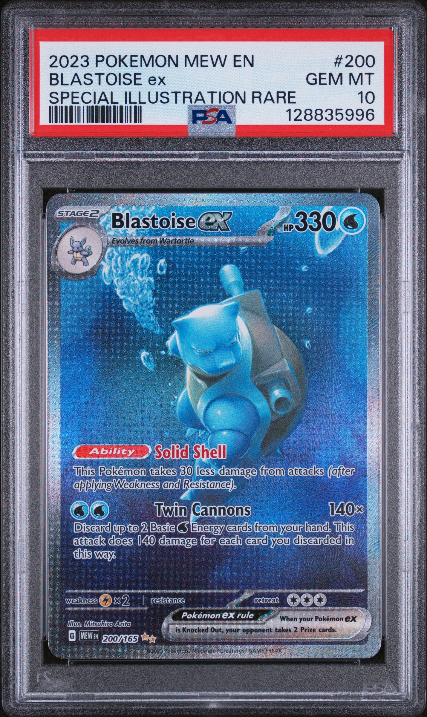 PSA10- blastoise ex -#200