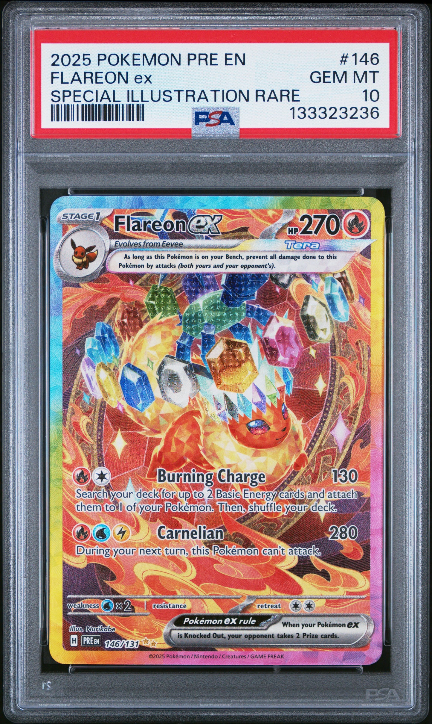 PSA10- flareon ex -#146