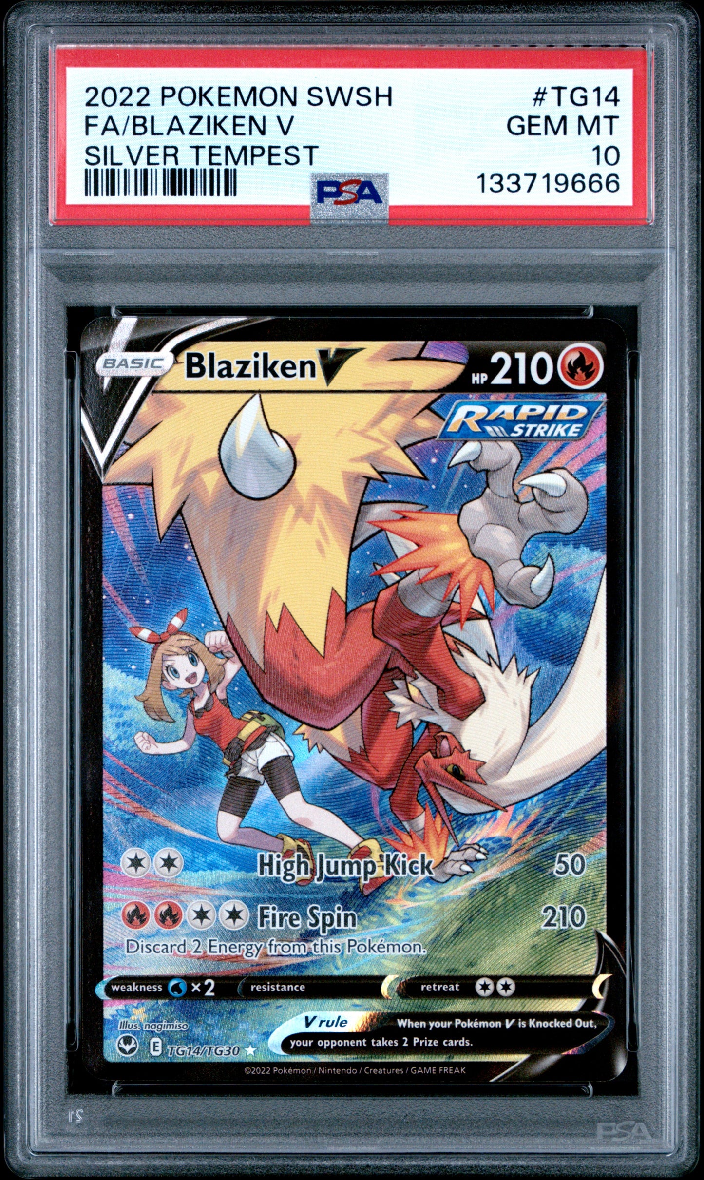 PSA10- blaziken v -#TG14
