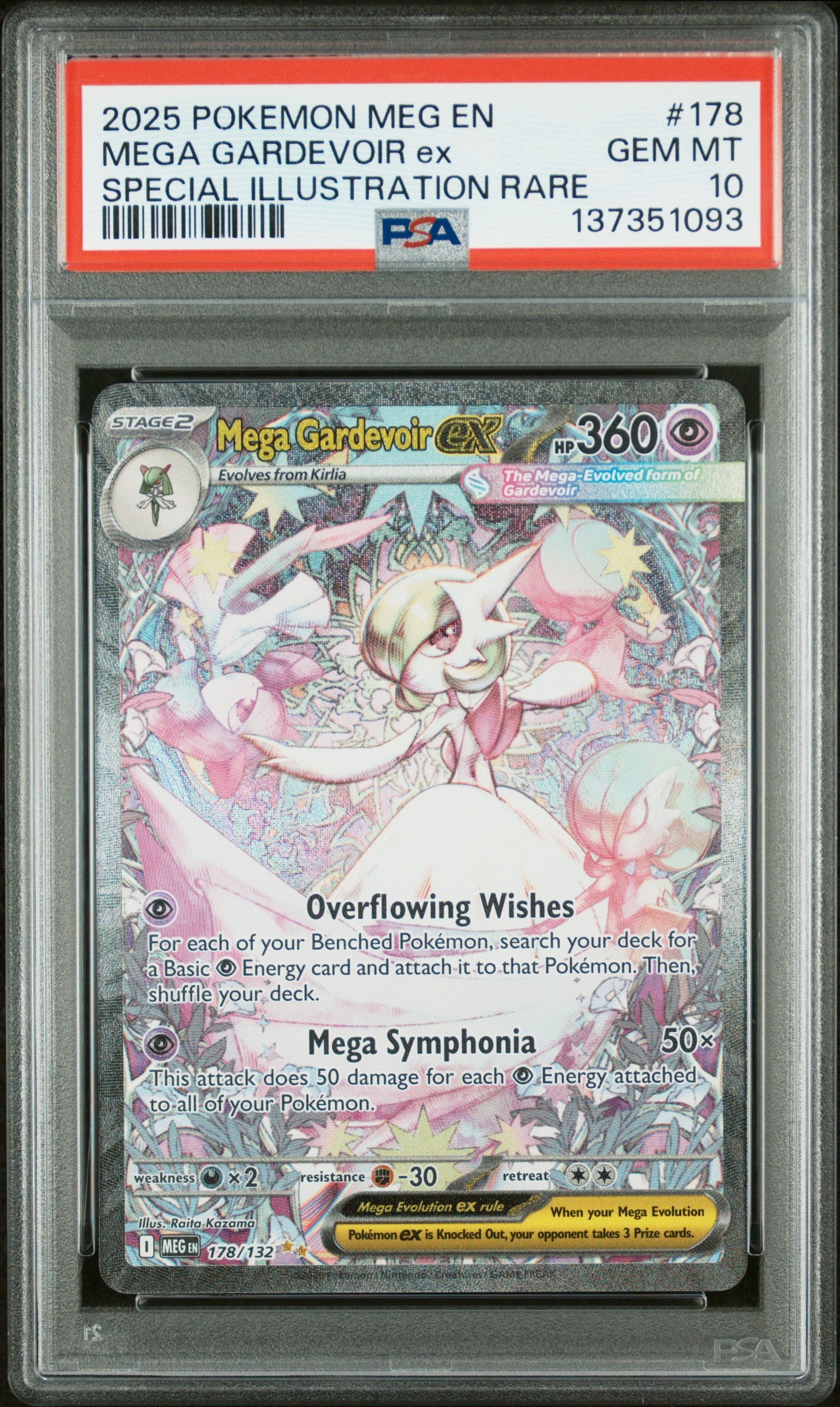 PSA10- mega gardevoir ex -#178