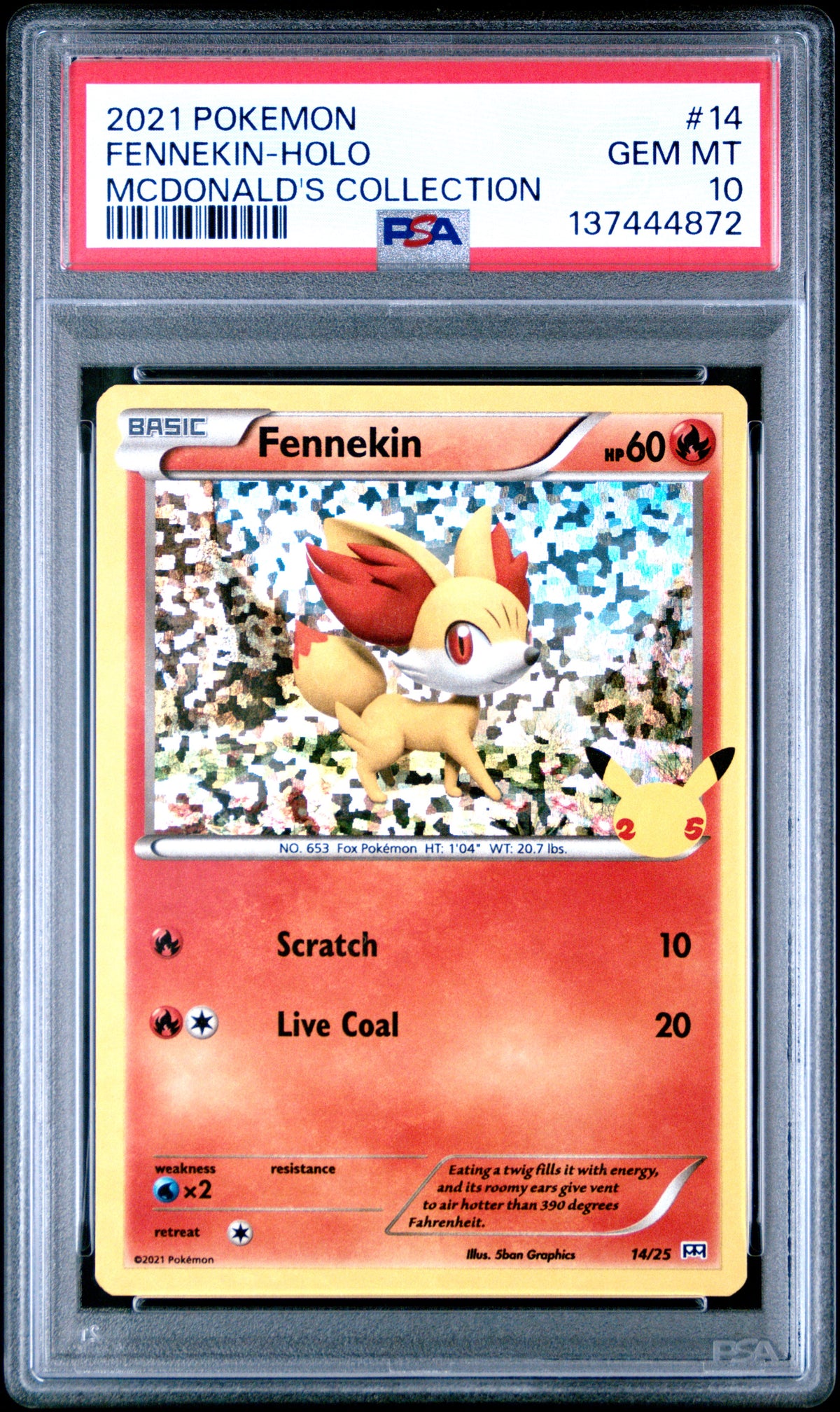 PSA10- fennekin -#14