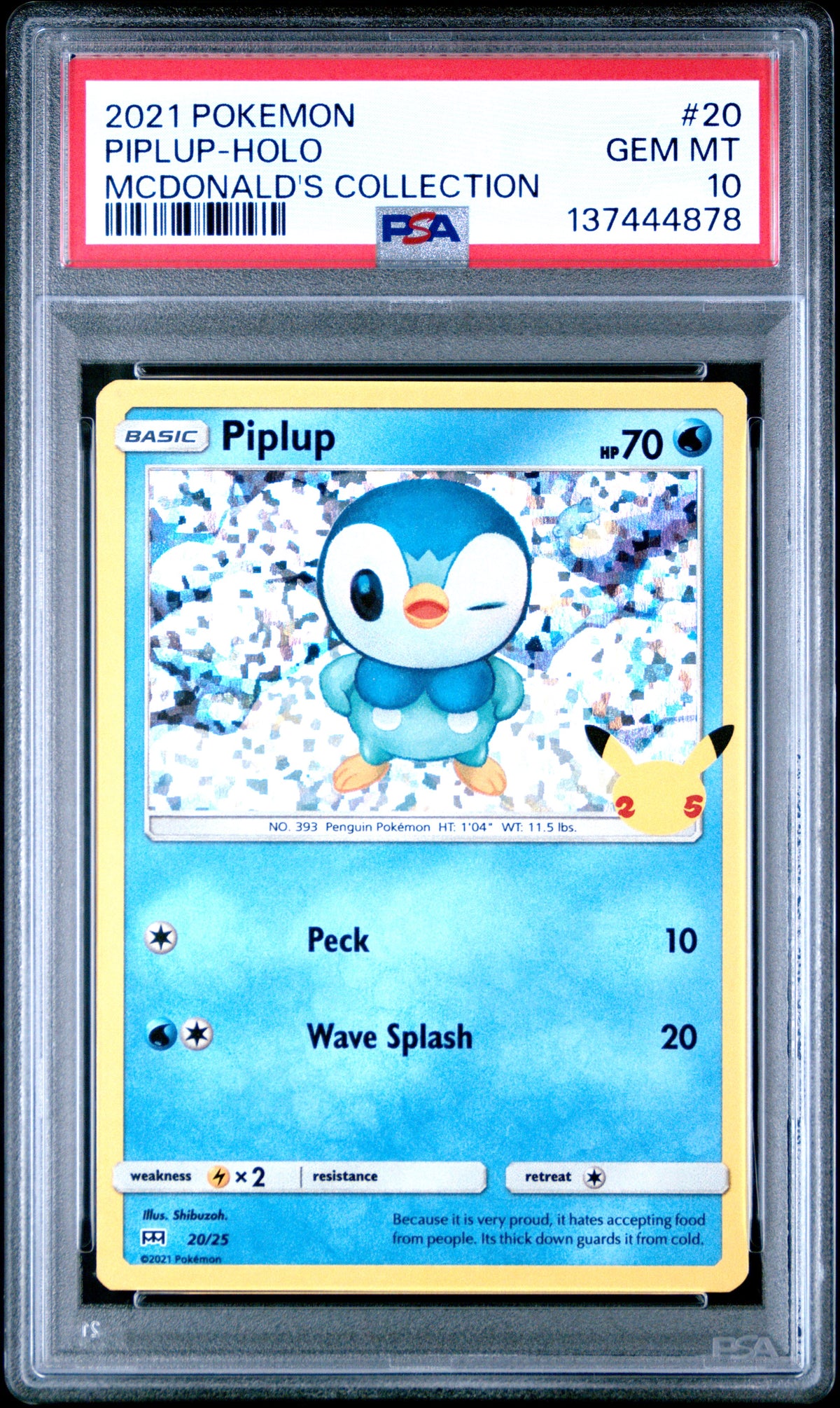 PSA10- piplup -#20