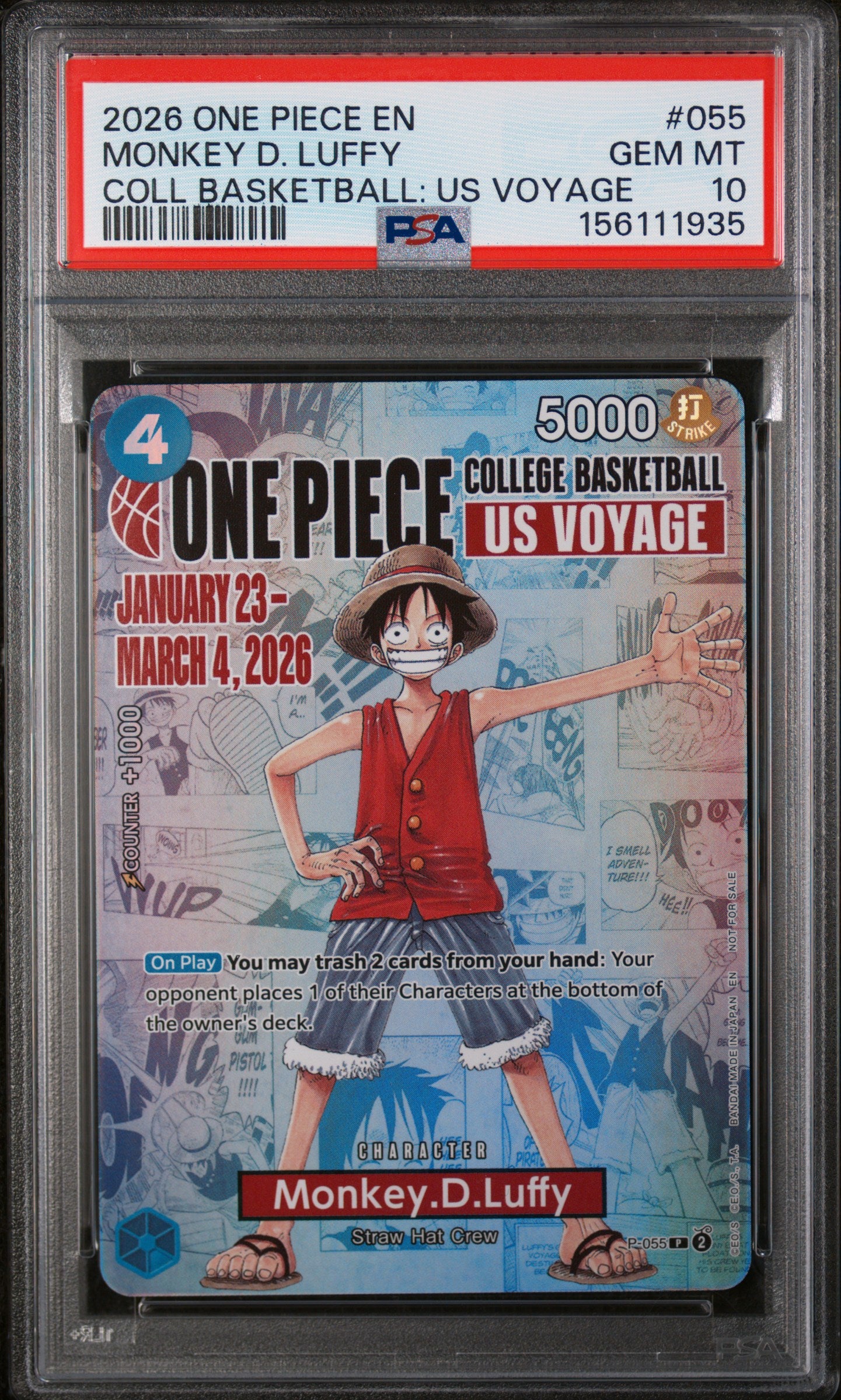 PSA10- monkey D luffy -#055 (1935)