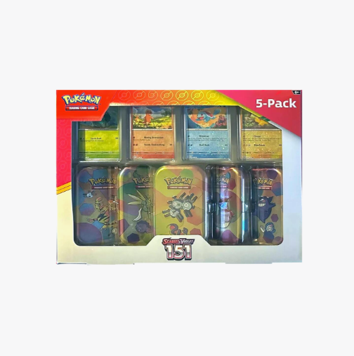 Pokemon Scarlet & Violet 151 Mini Tin 5-pack (style may vary)