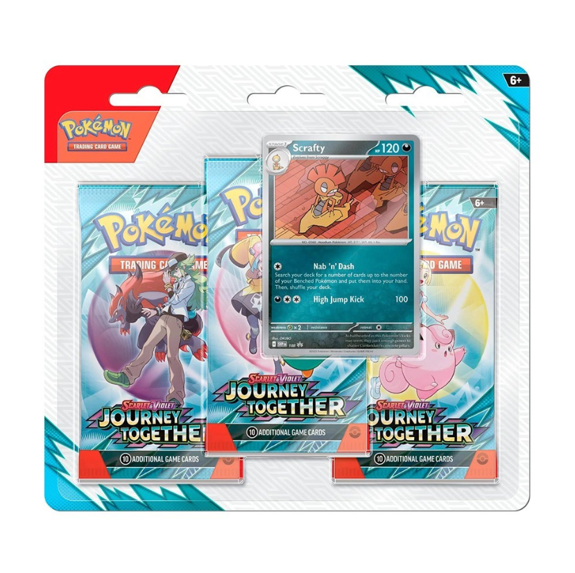 Pokemon SV9 Journey Together 3-Pack Blister (STYLE MAY VARY)