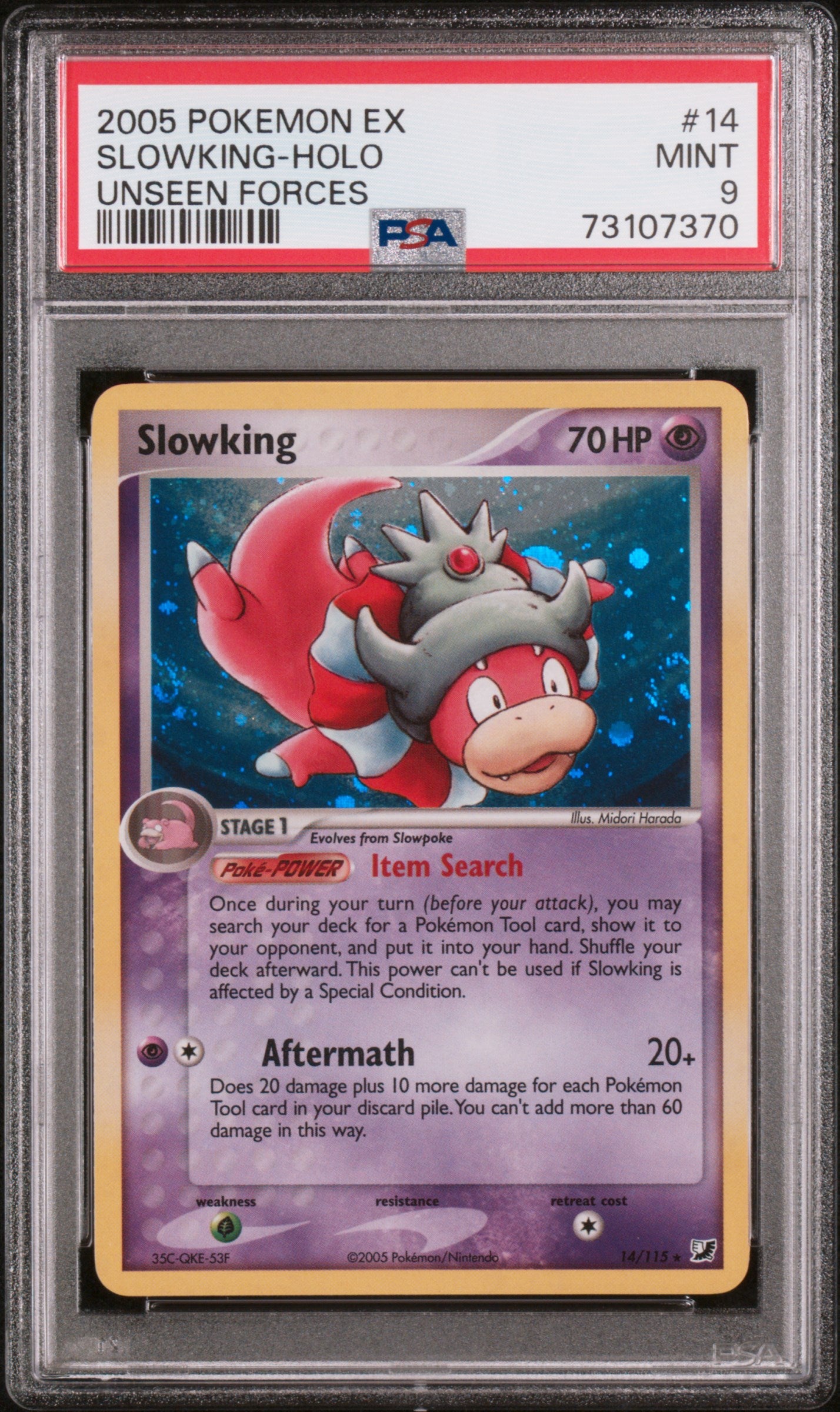 PSA9- slowking -#14 *TRIPLE SWIRL*