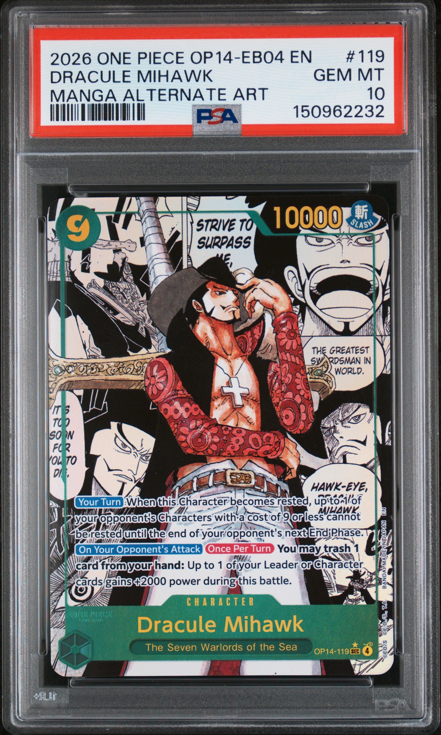 PSA10- dracule mihawk -#119
