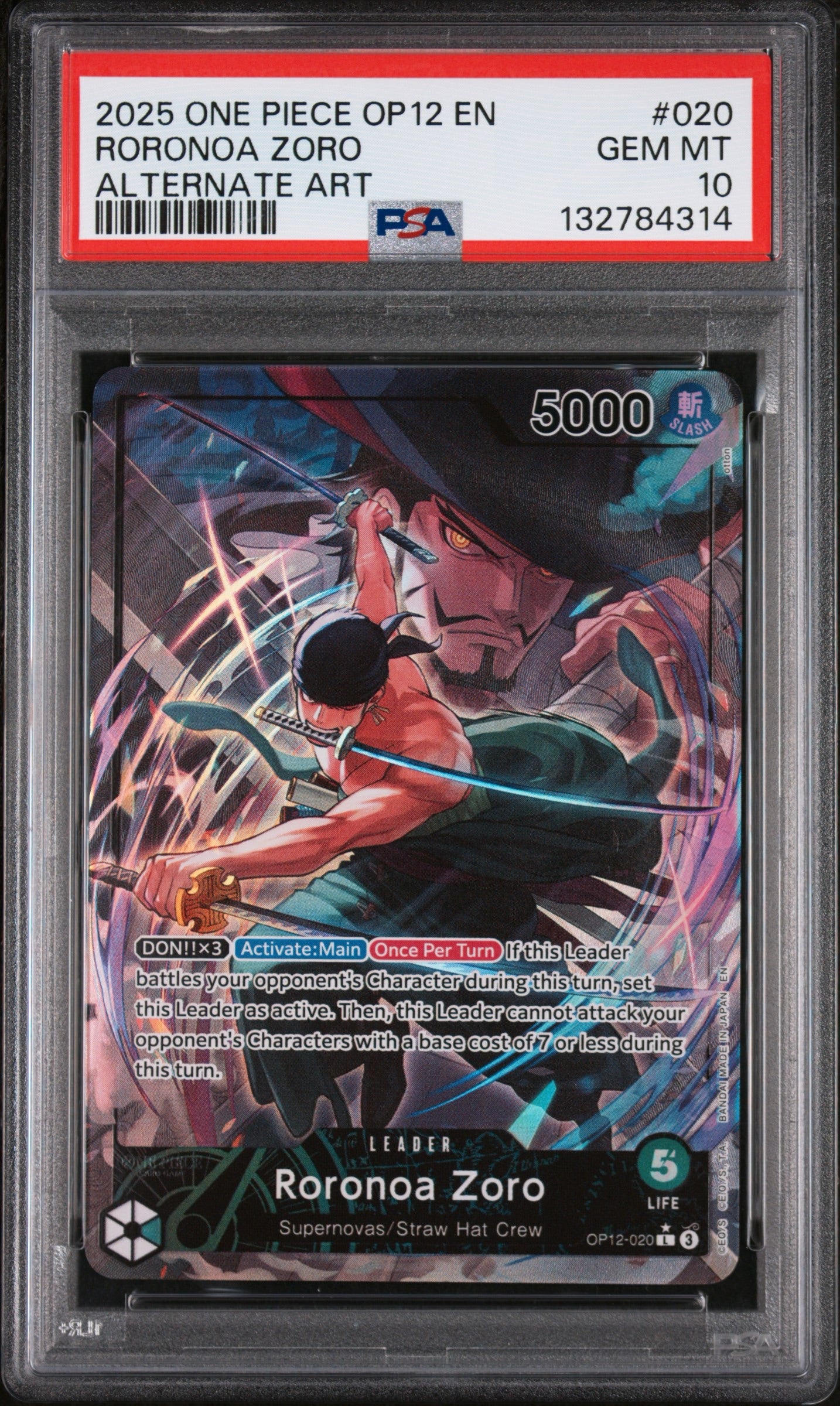 PSA10- roronoa zoro -#020