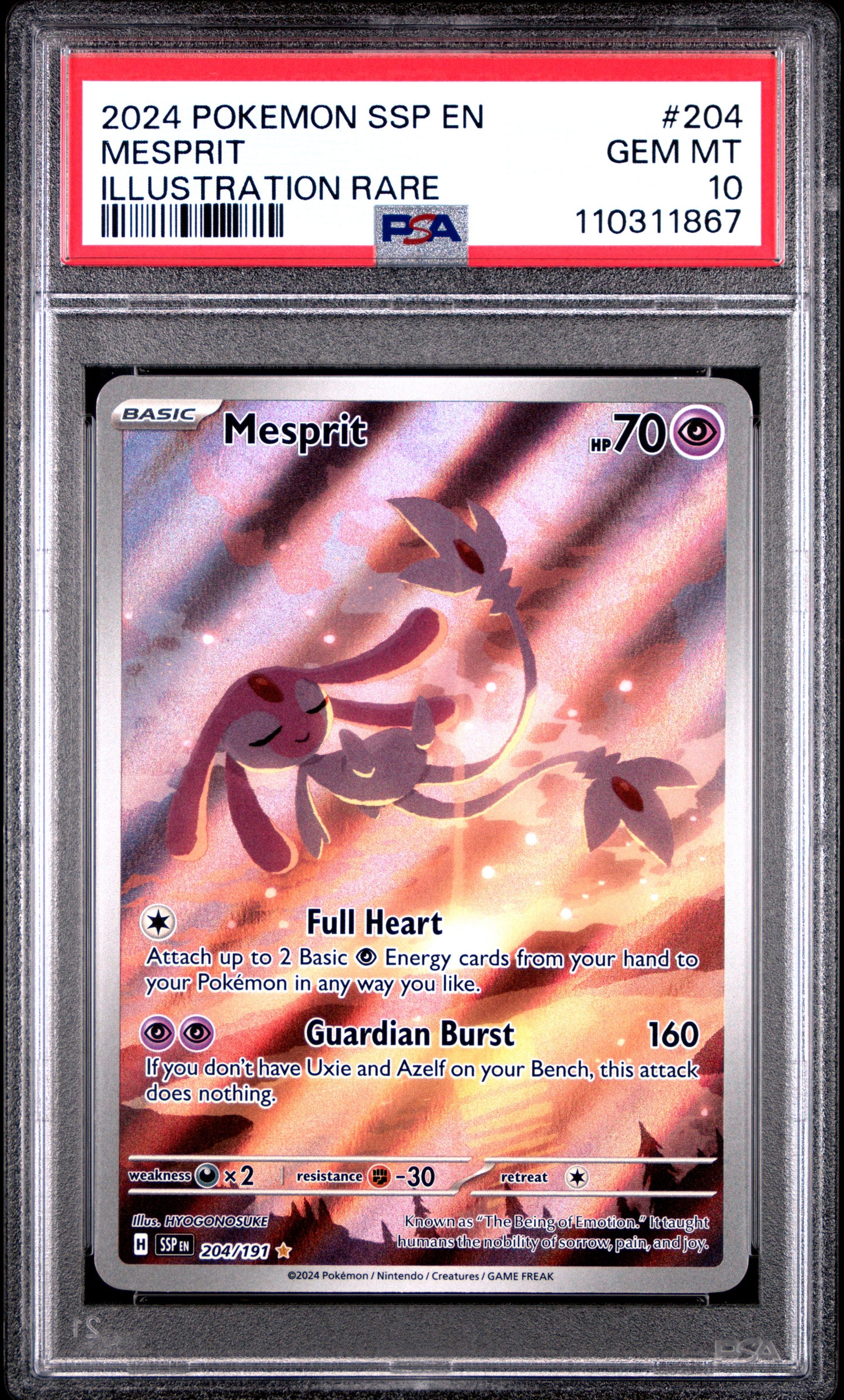 PSA10- Mesprit -#204 (1867)