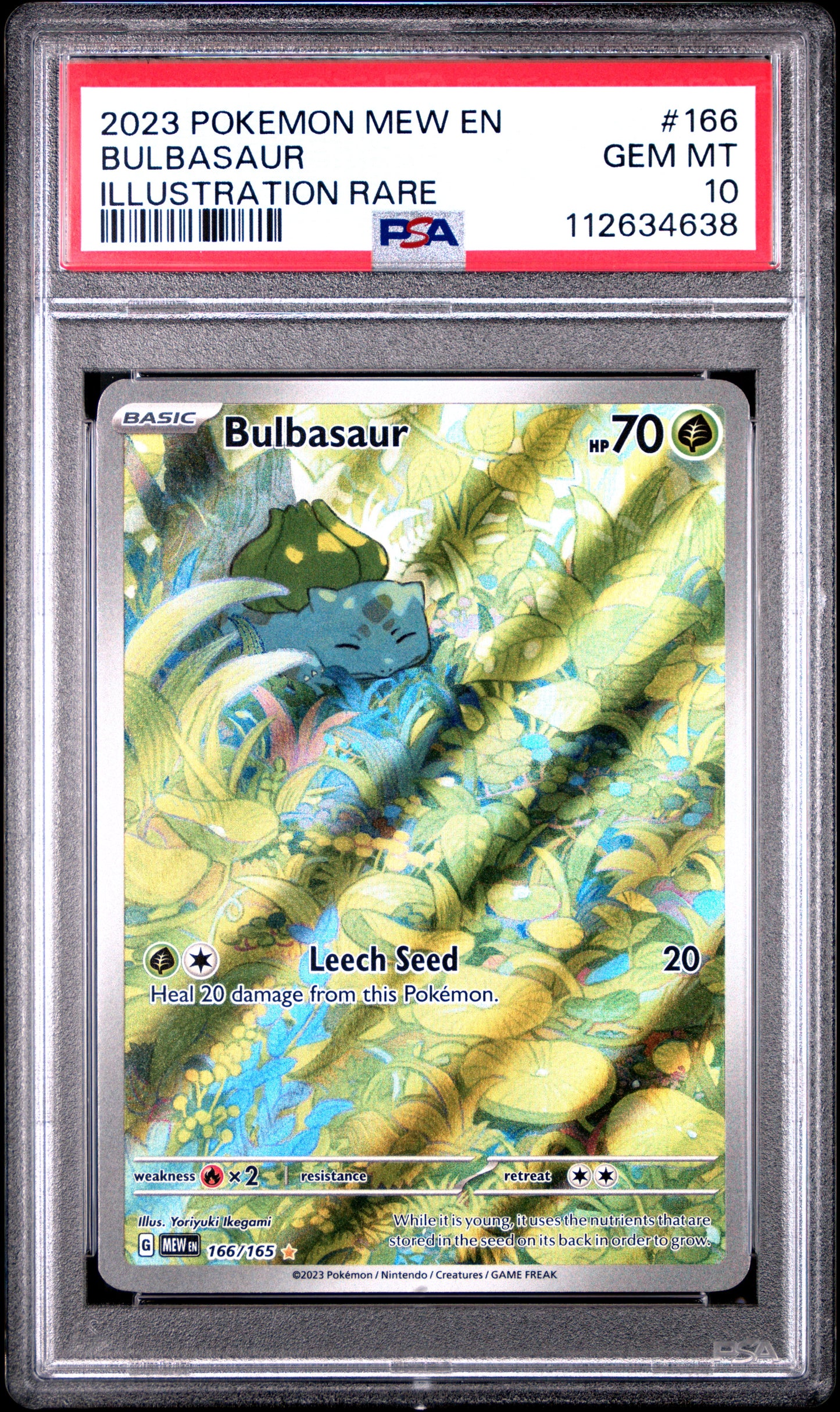 PSA10- Bulbasaur -#166