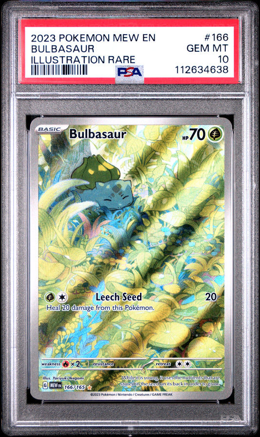 PSA10- Bulbasaur -#166