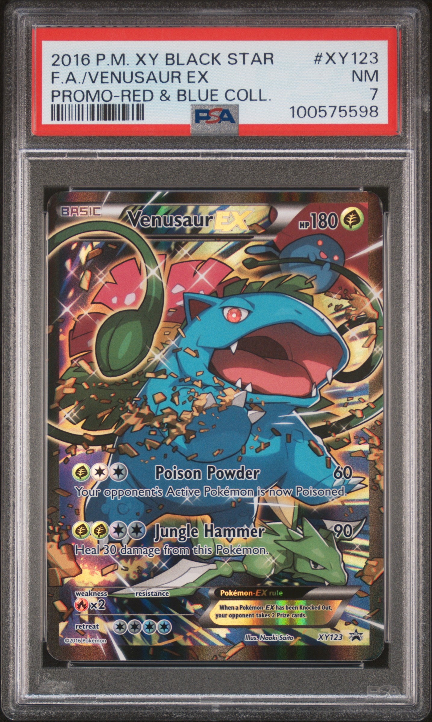 PSA7- venusaur ex -#XY123