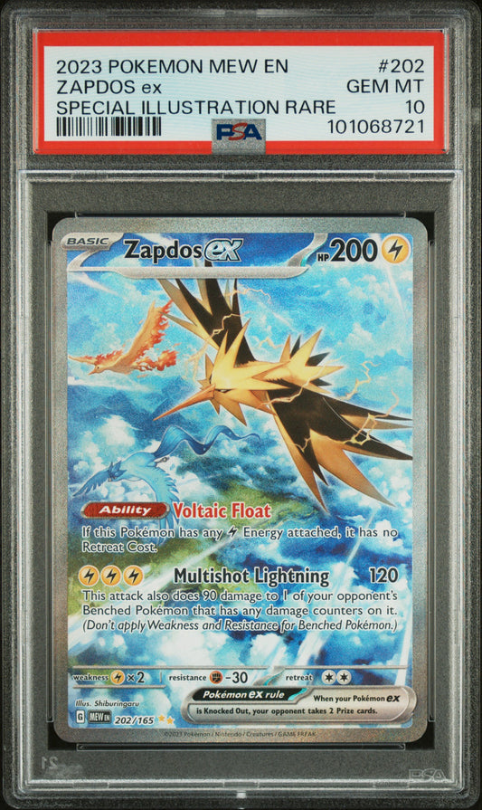 PSA10- Zapdos ex -#202