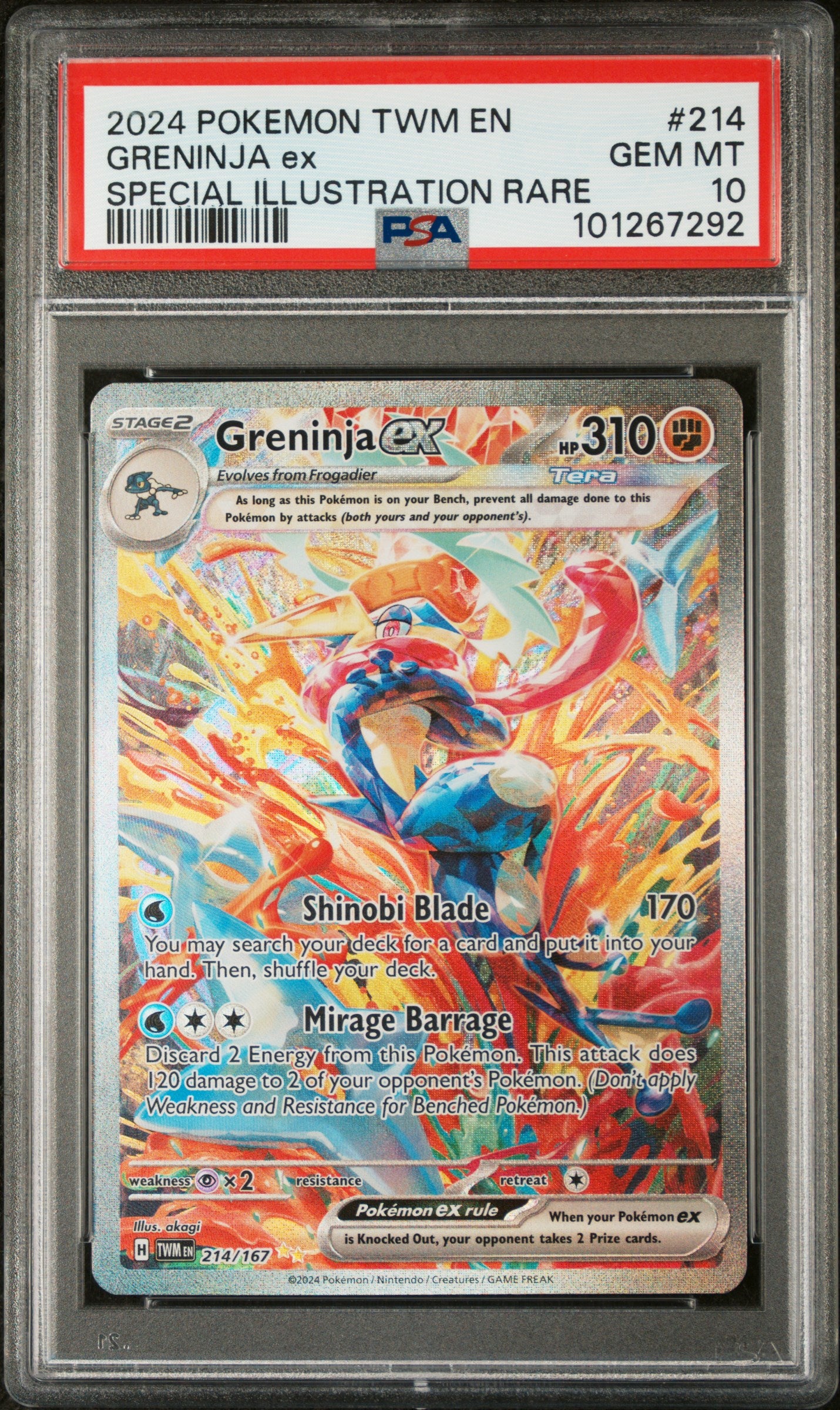 PSA10- greninja ex -#214