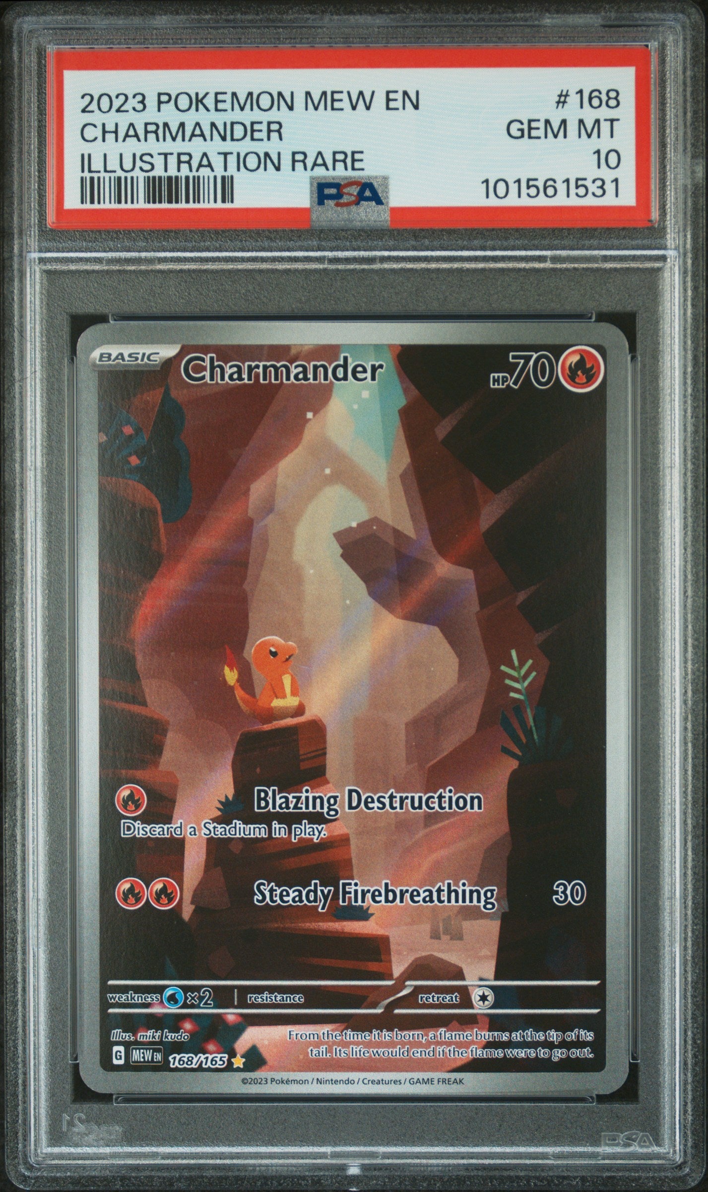 PSA10- charmander -#168