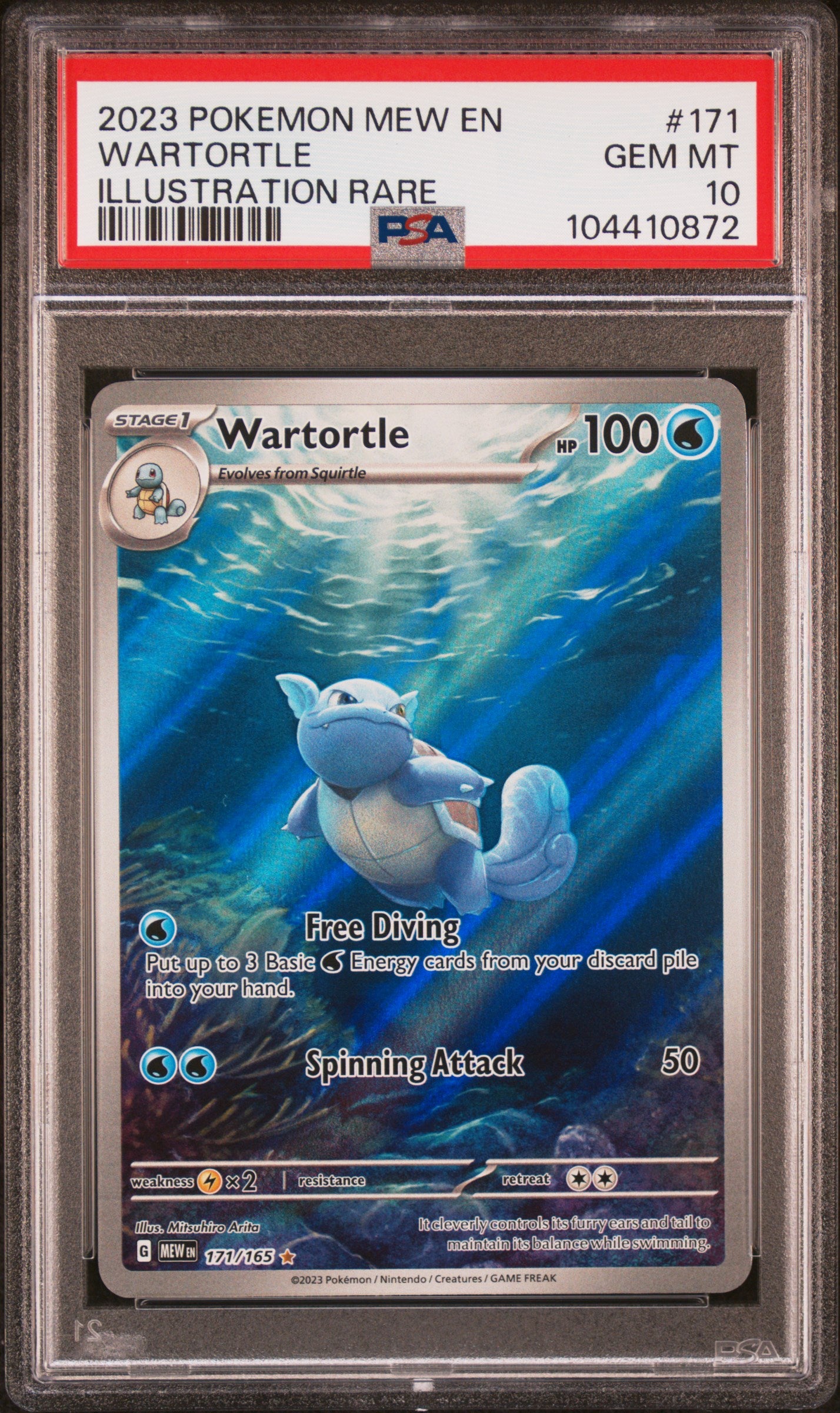 PSA10- wartortle -#171