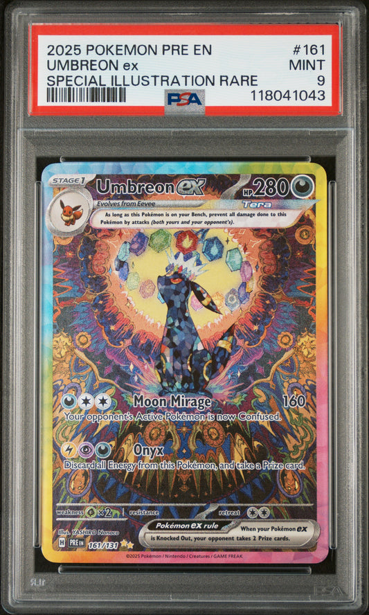 PSA9- umbreon ex -#161