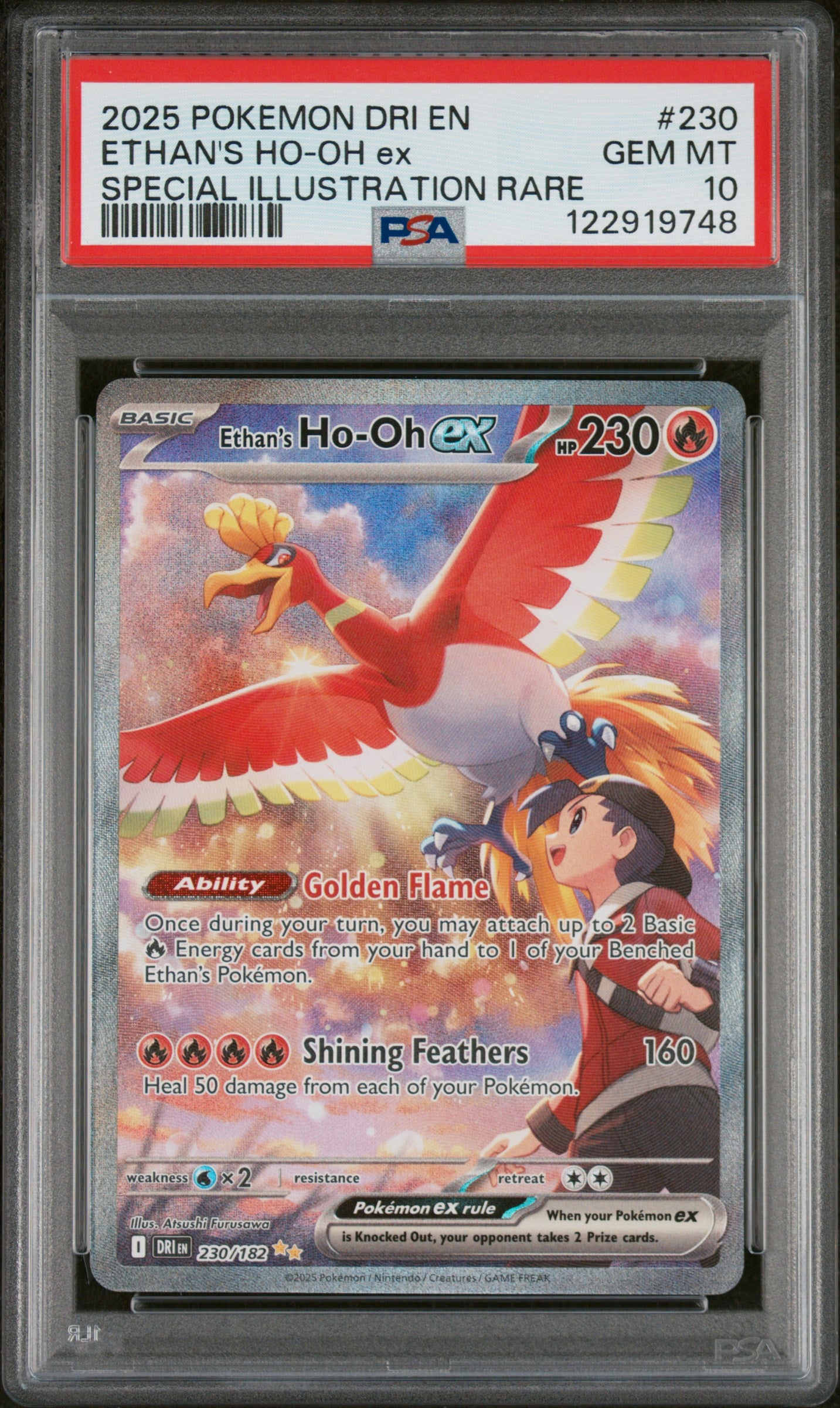 PSA10- ethan's ho-oh ex -#230