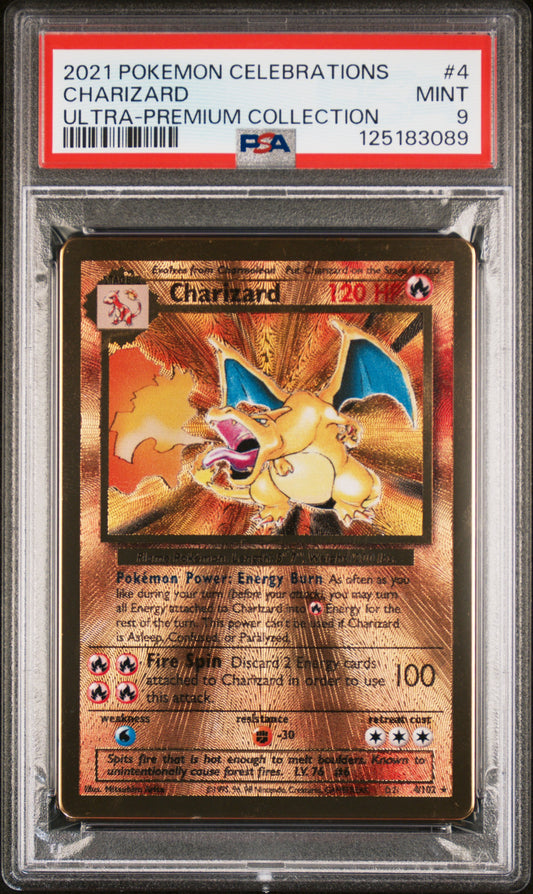 PSA9- Charizard -#4 （3089）