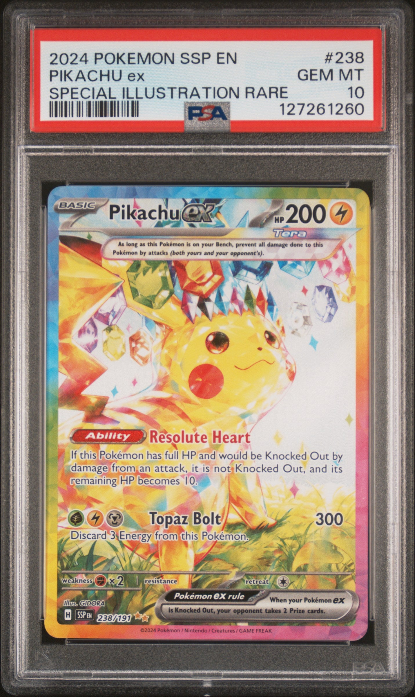 PSA10- pikachu ex -#238