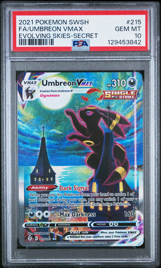 PSA10- umbreon vmax -#215