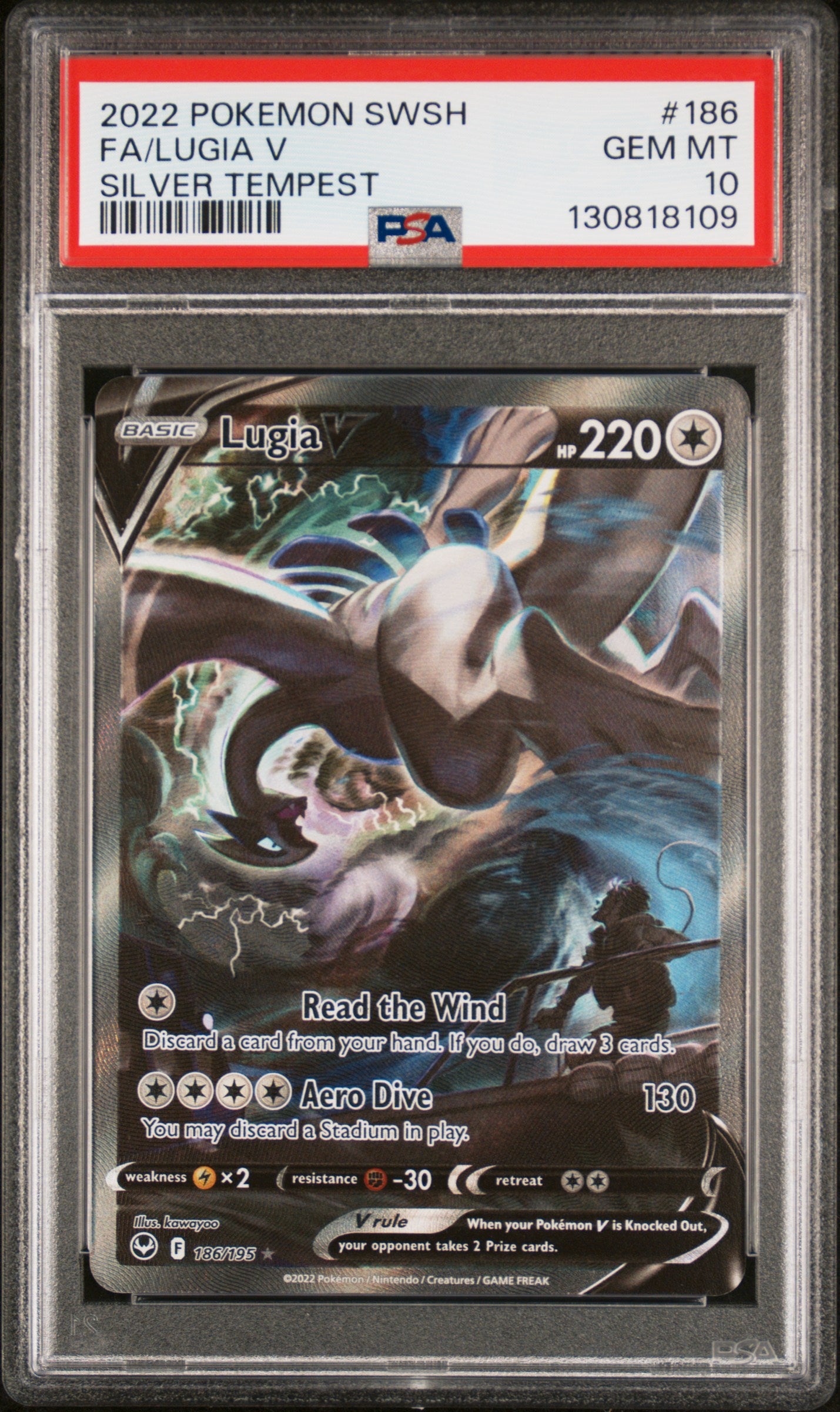 PSA10- lugia v -#186