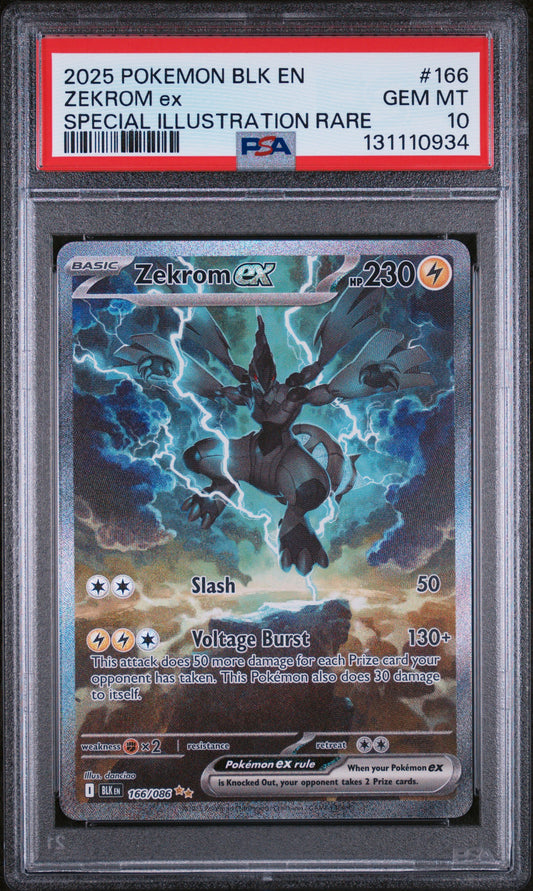PSA10- zekrom ex -#166