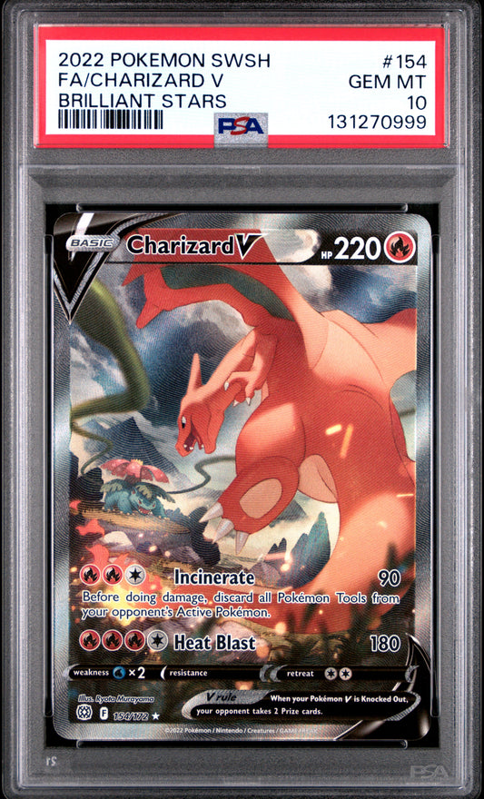 PSA10- Charizard v -#154