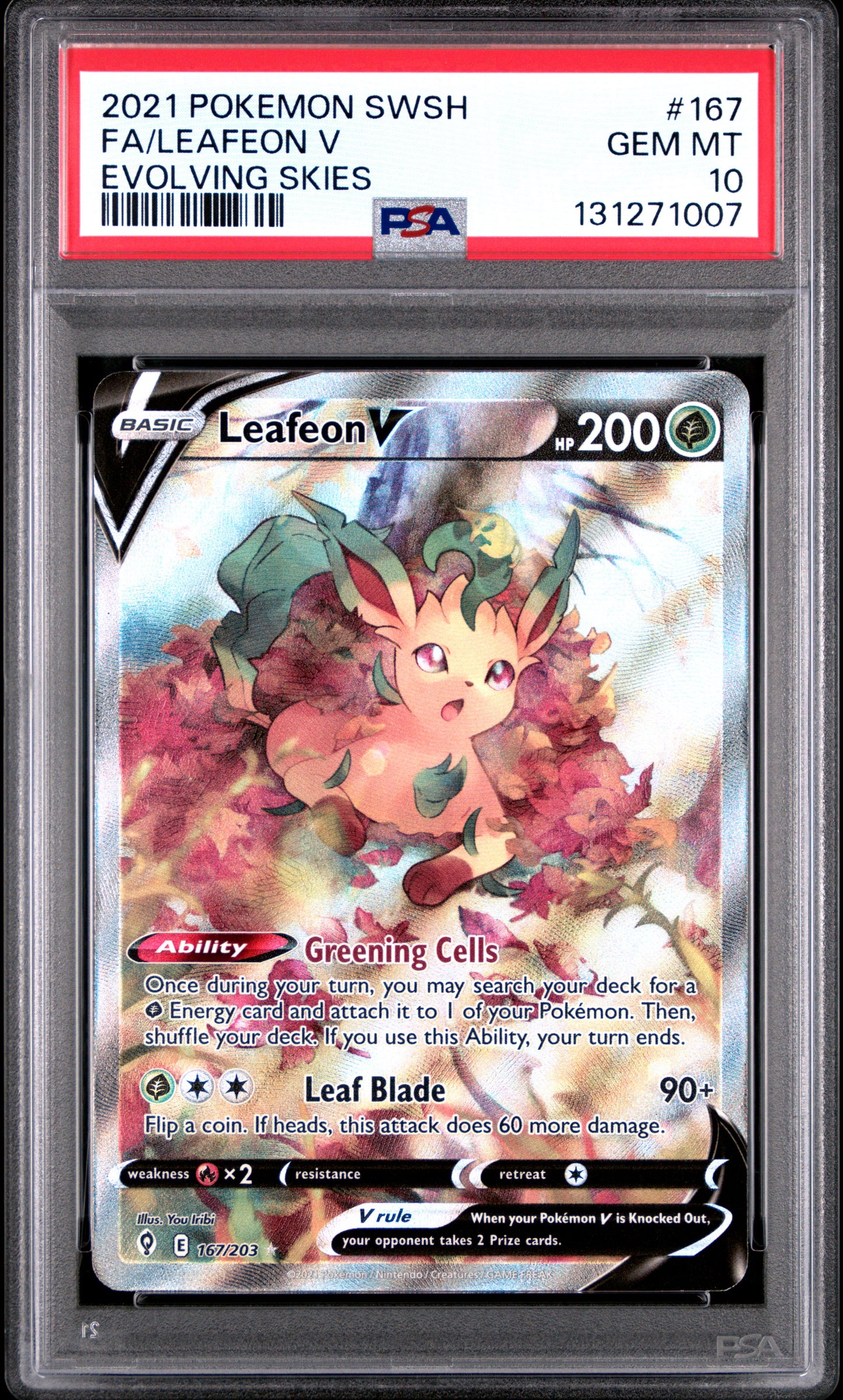PSA10- Leafeon v -#167