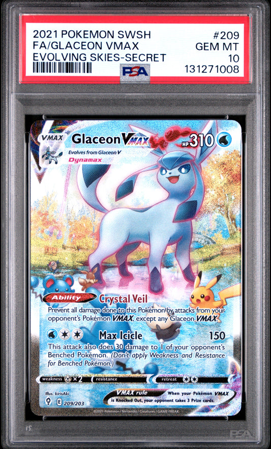 PSA10- Glaceon vmax -#209