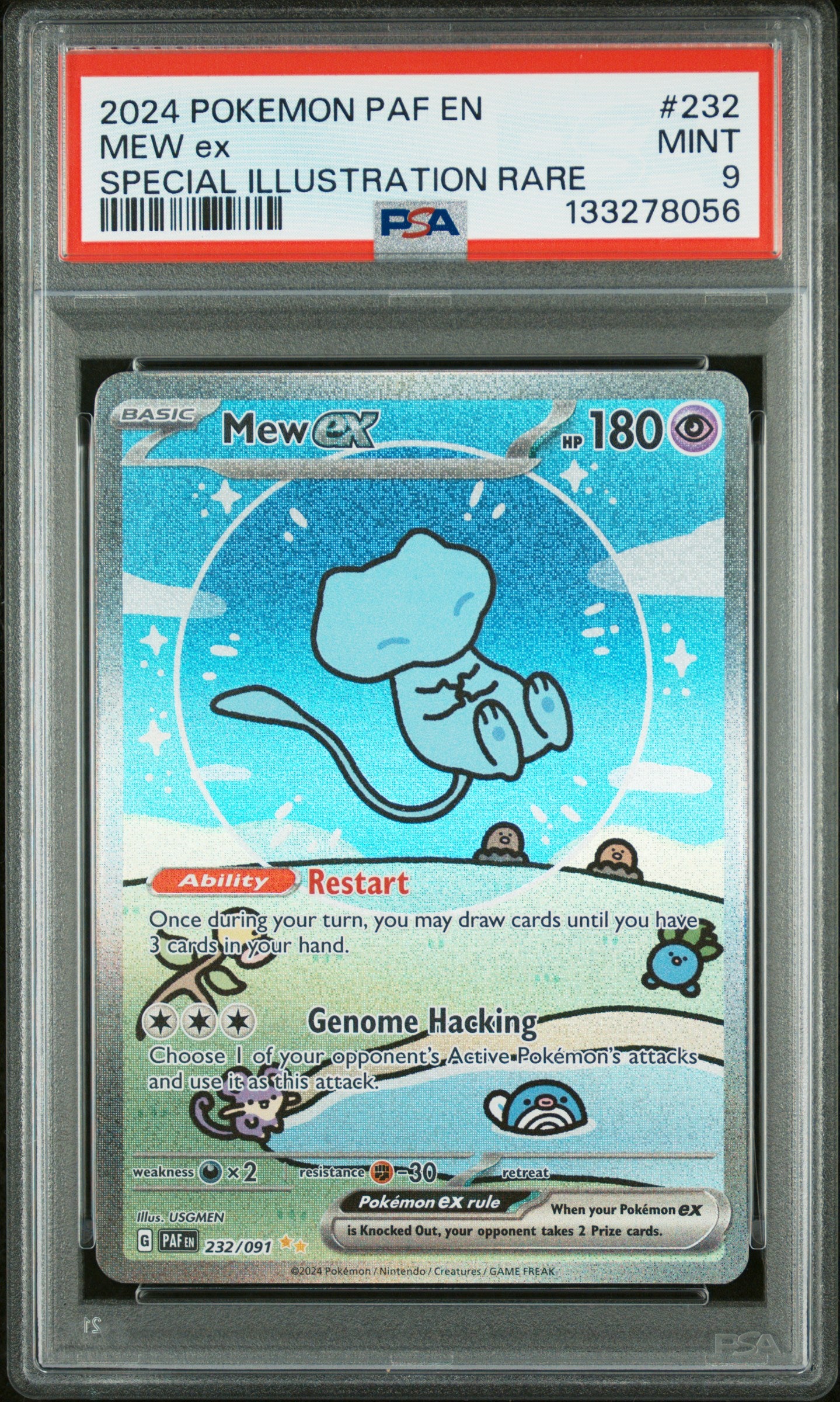 PSA9- mew ex -#232