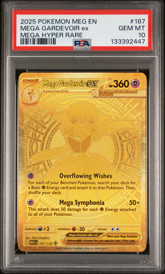 PSA10- mega gardevoir ex -#187
