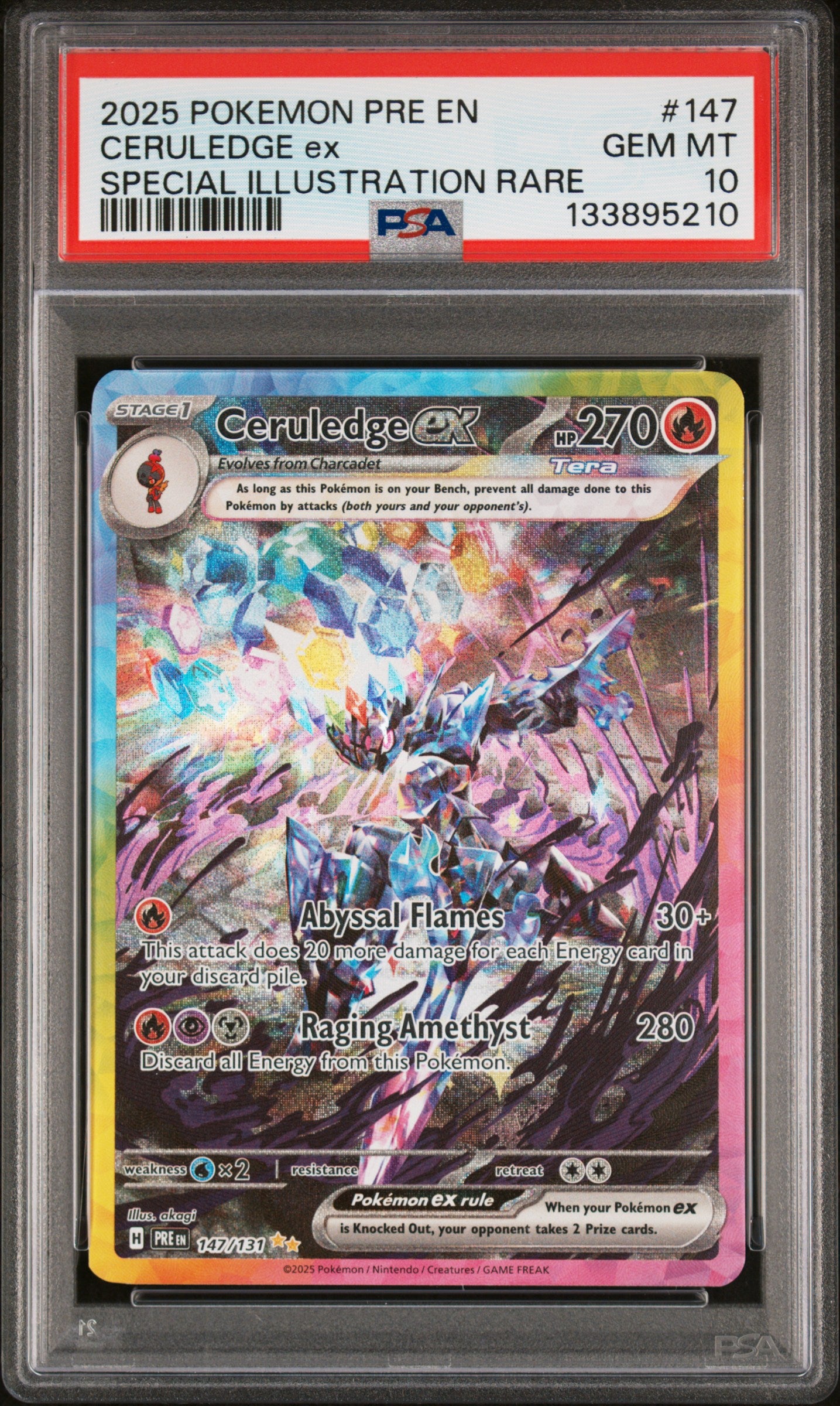 PSA10- ceruledge ex -#147