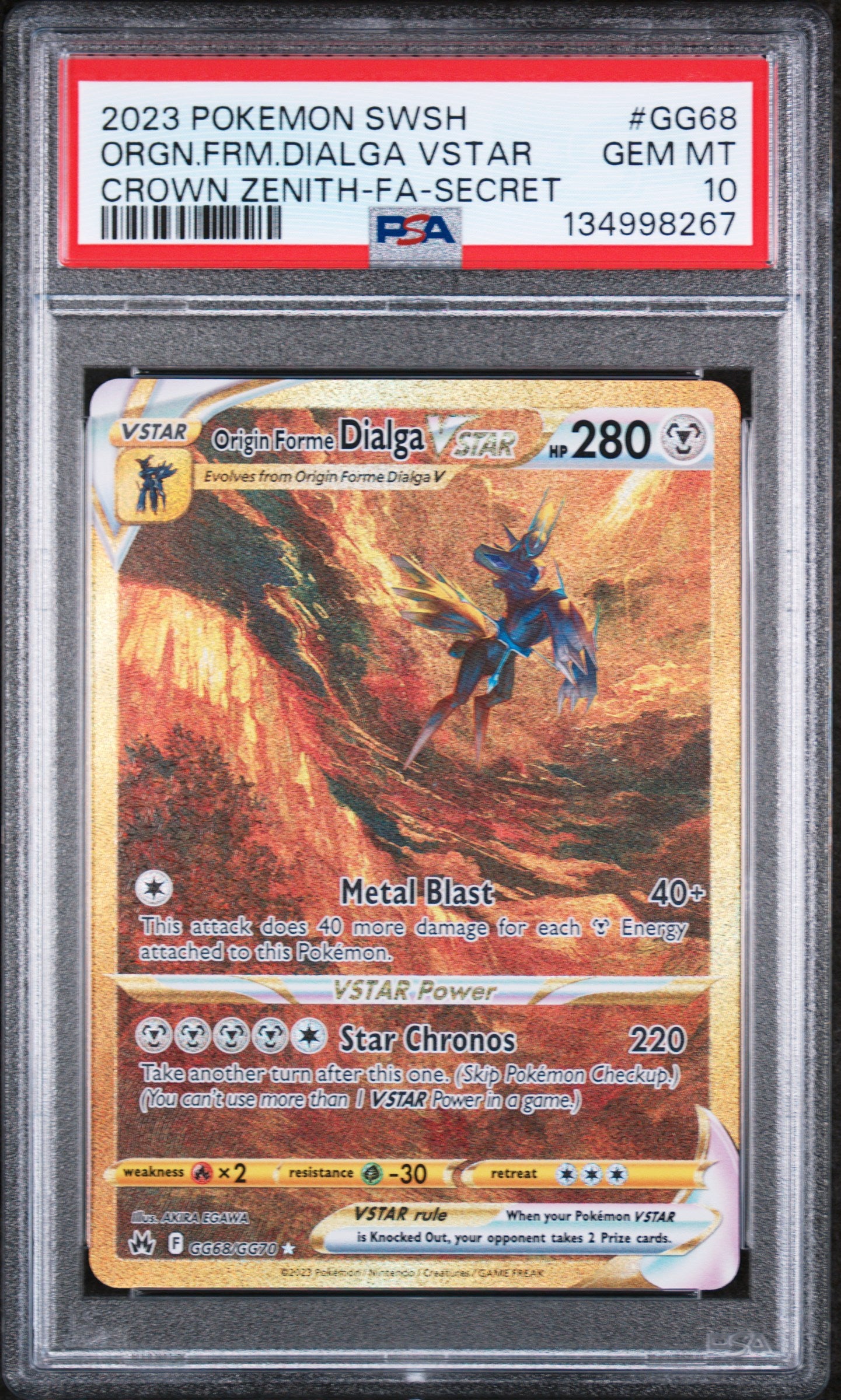 PSA10- origin forme dialga vstar -#GG68