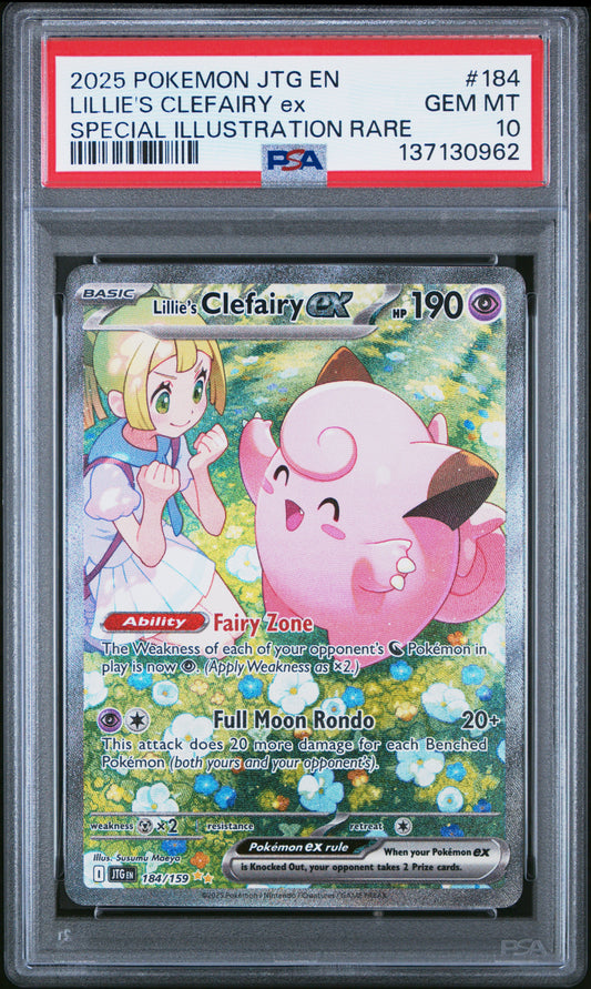 PSA10- lillie's clefairy ex -#184