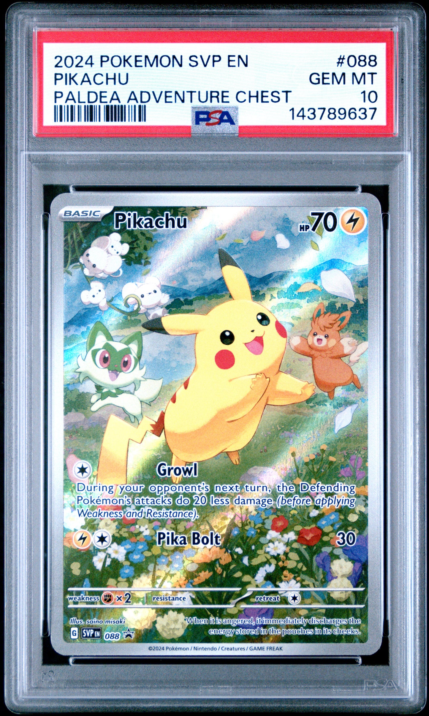 PSA10- pikachu -#088