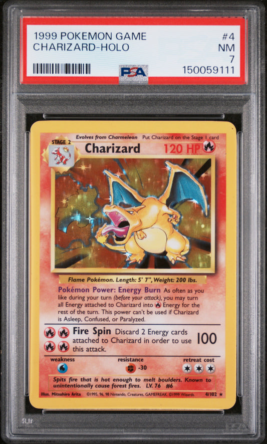 PSA7- charizard -#4
