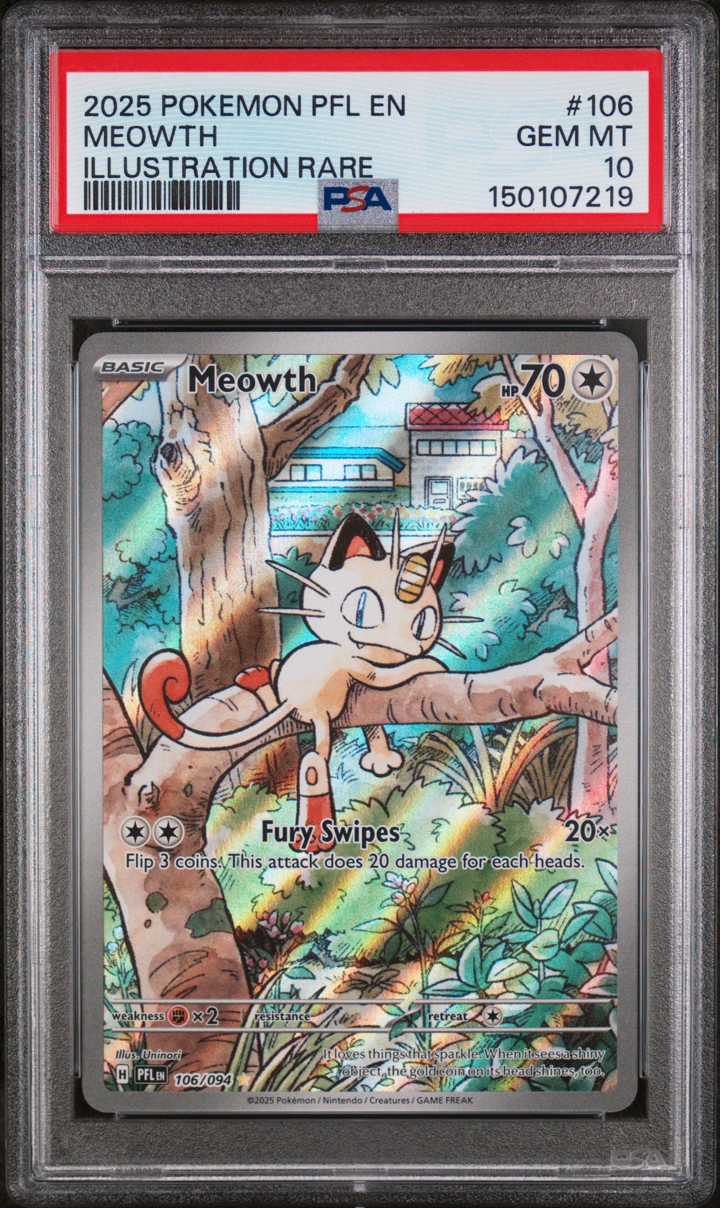 PSA10- meowth -#106