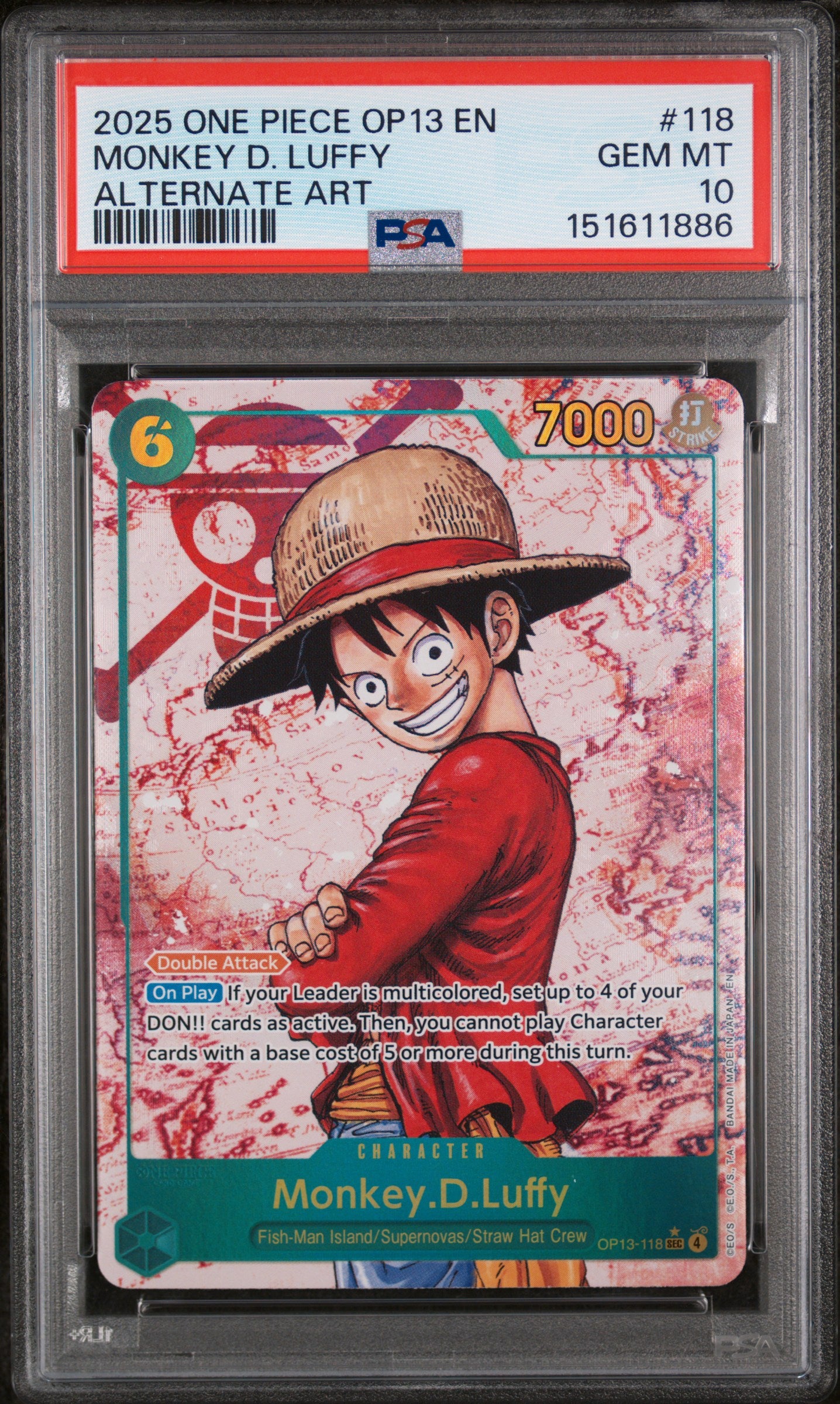 PSA10- monkey D luffy -#118