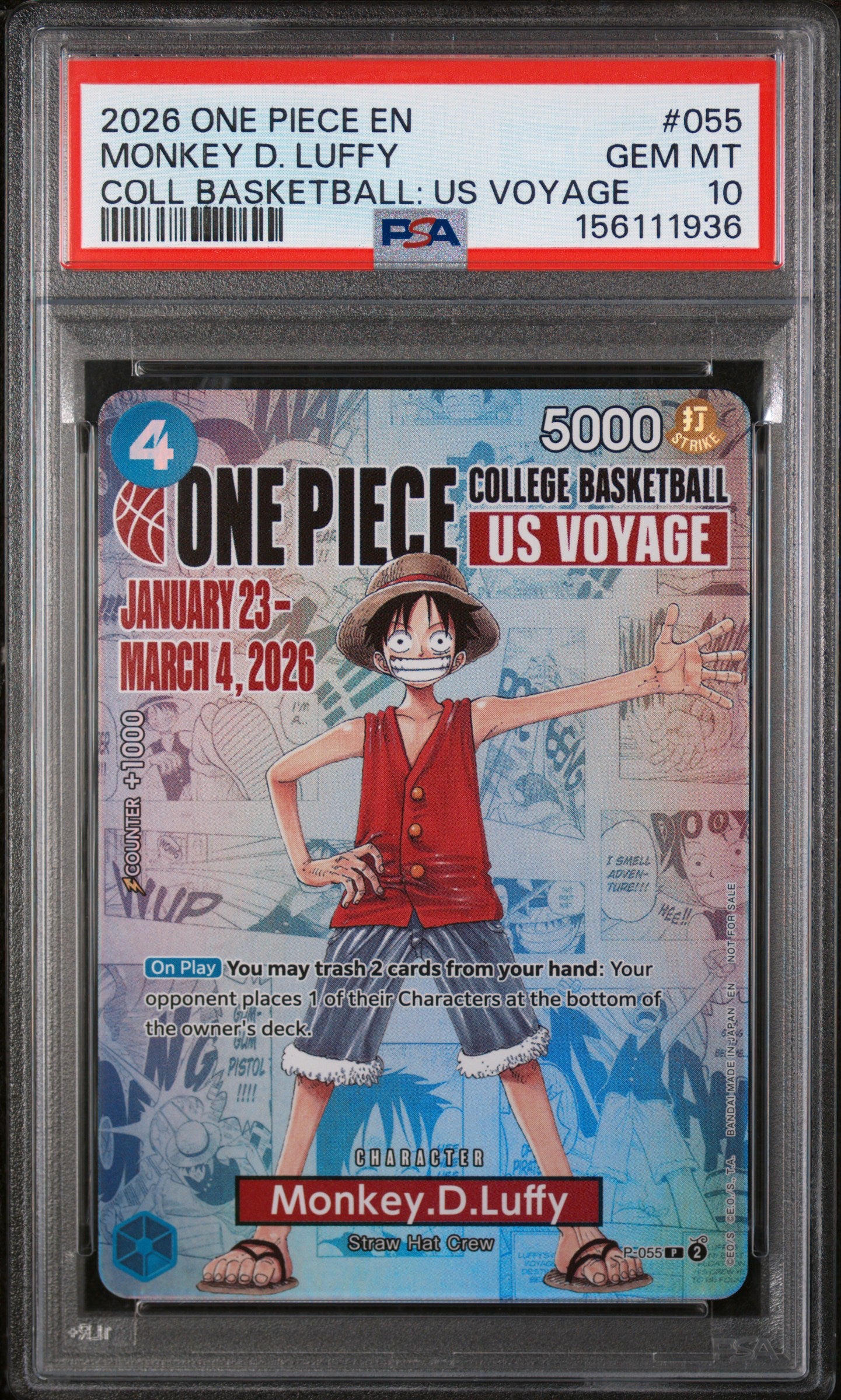 PSA10- monkey D luffy -#055 (1936)