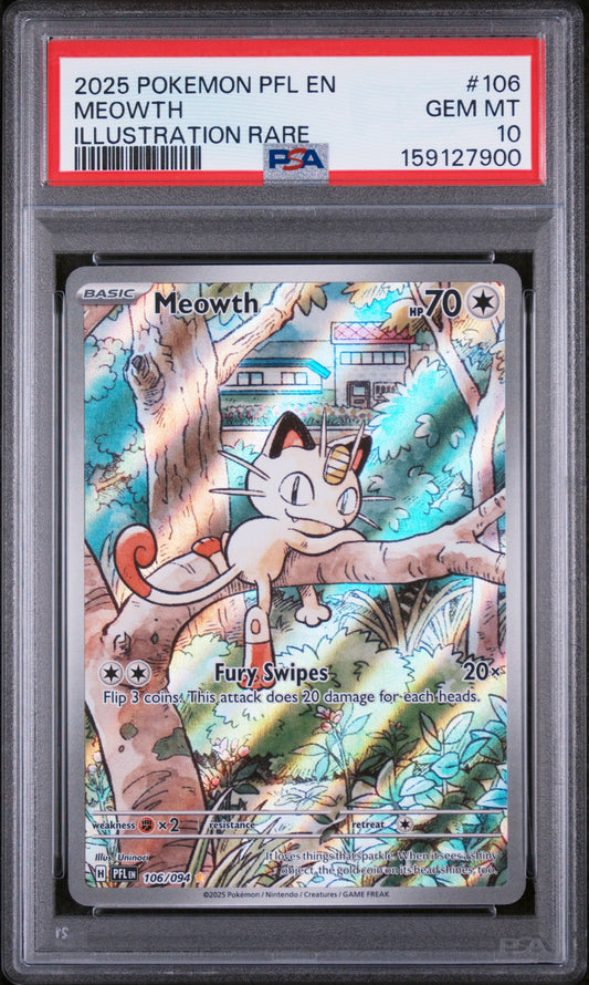 PSA10- meowth -#106