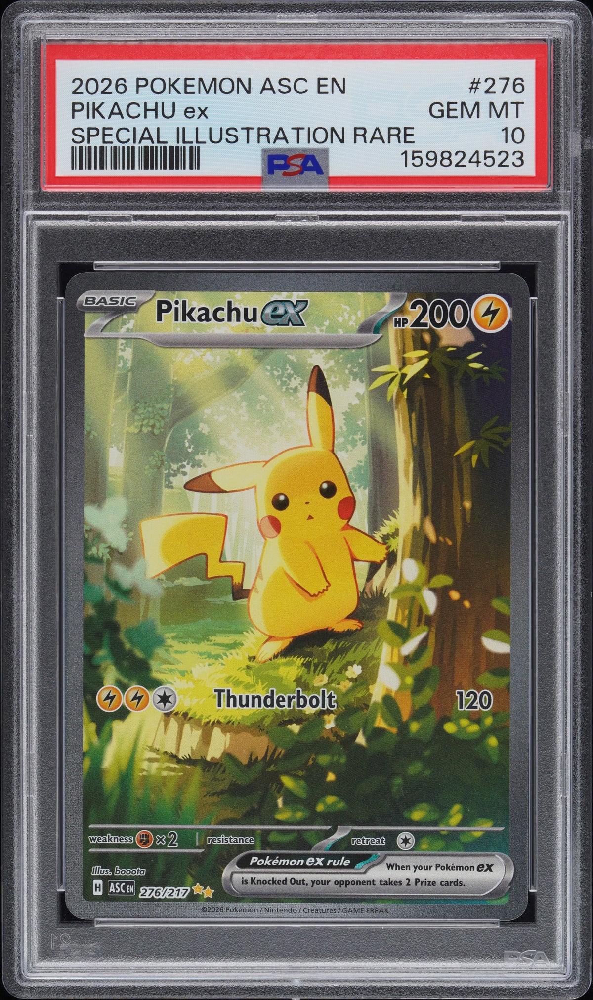 PSA10- pikachu ex -#276