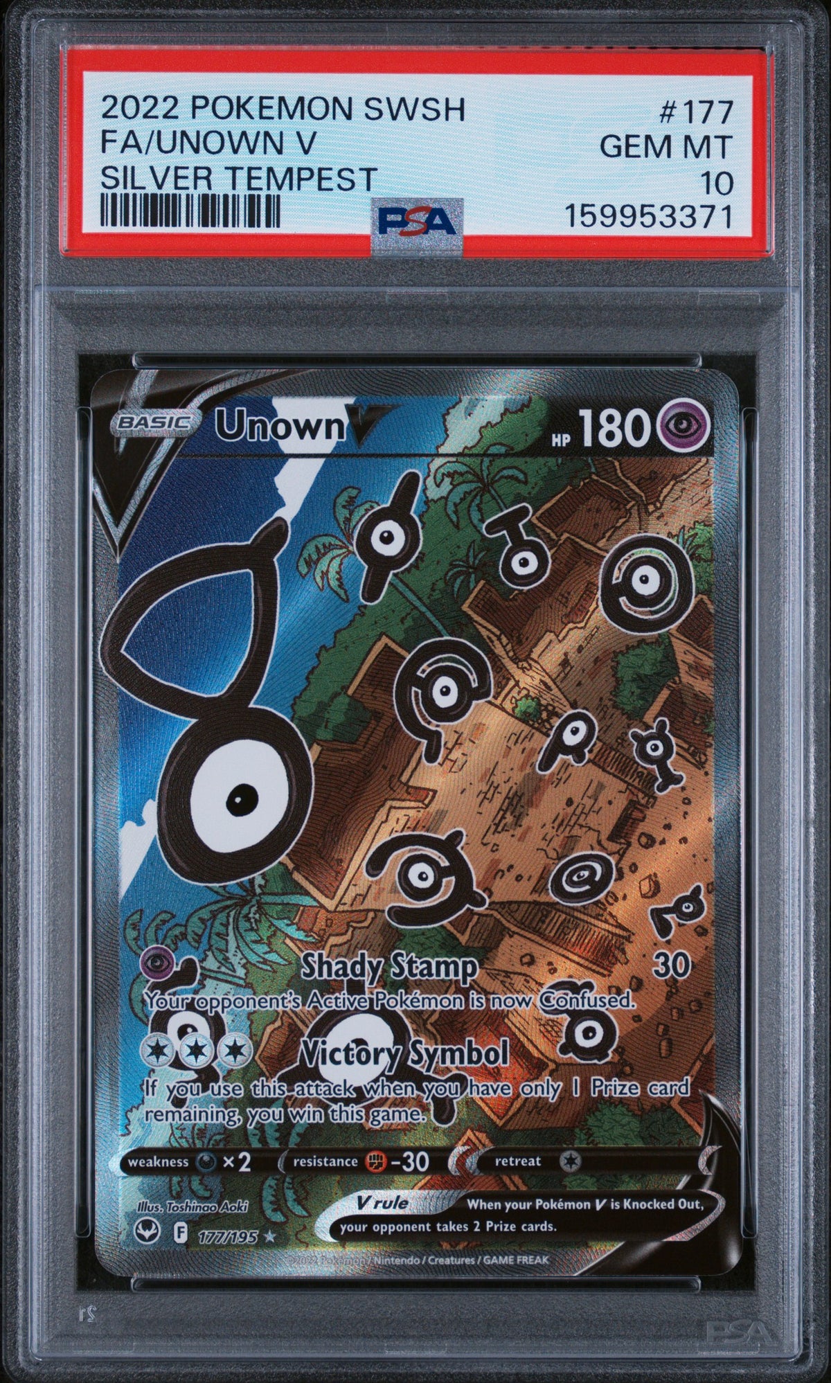 PSA10- unown v -#177