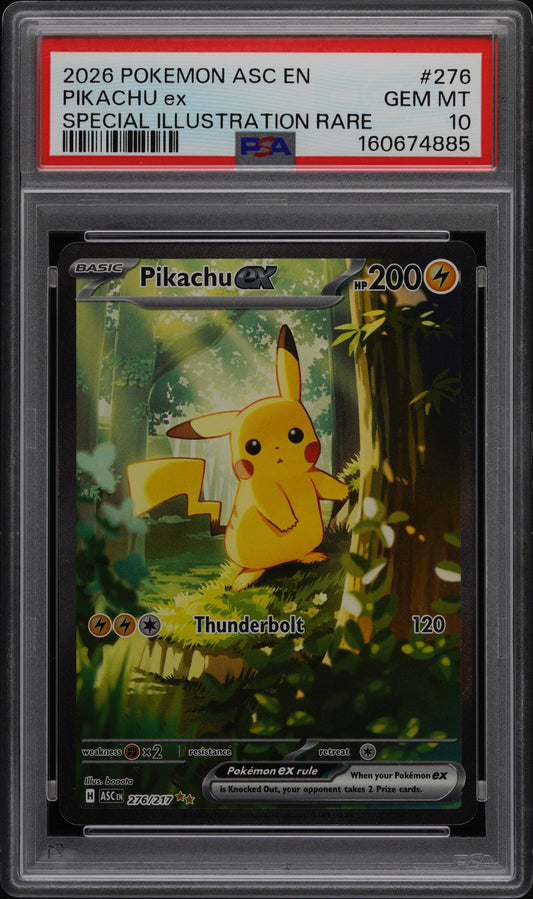 PSA10- pikachu ex -#276